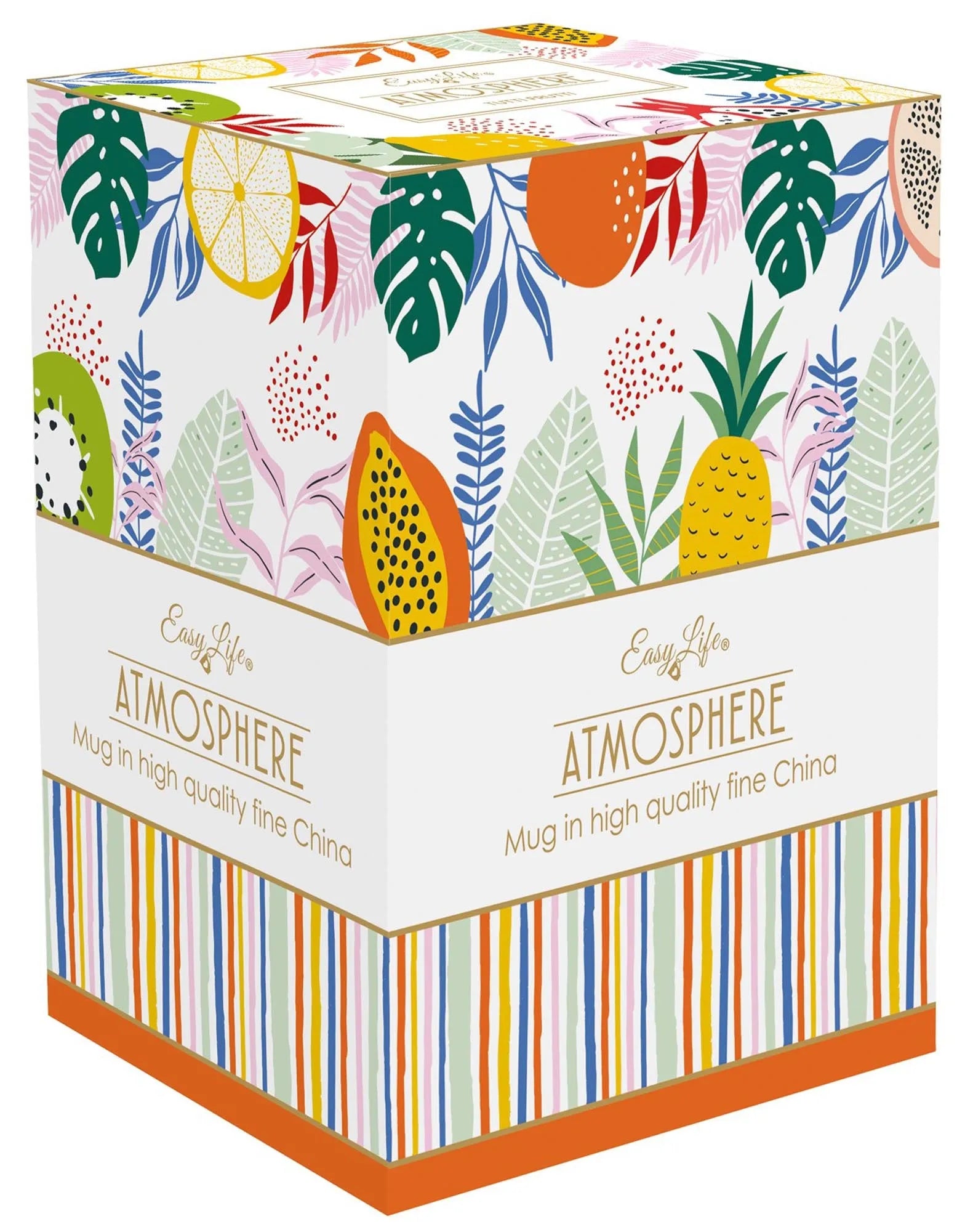 Großer Tutti Frutti Becher, 600ml: Fruchtig-buntes Design von Easy Life.