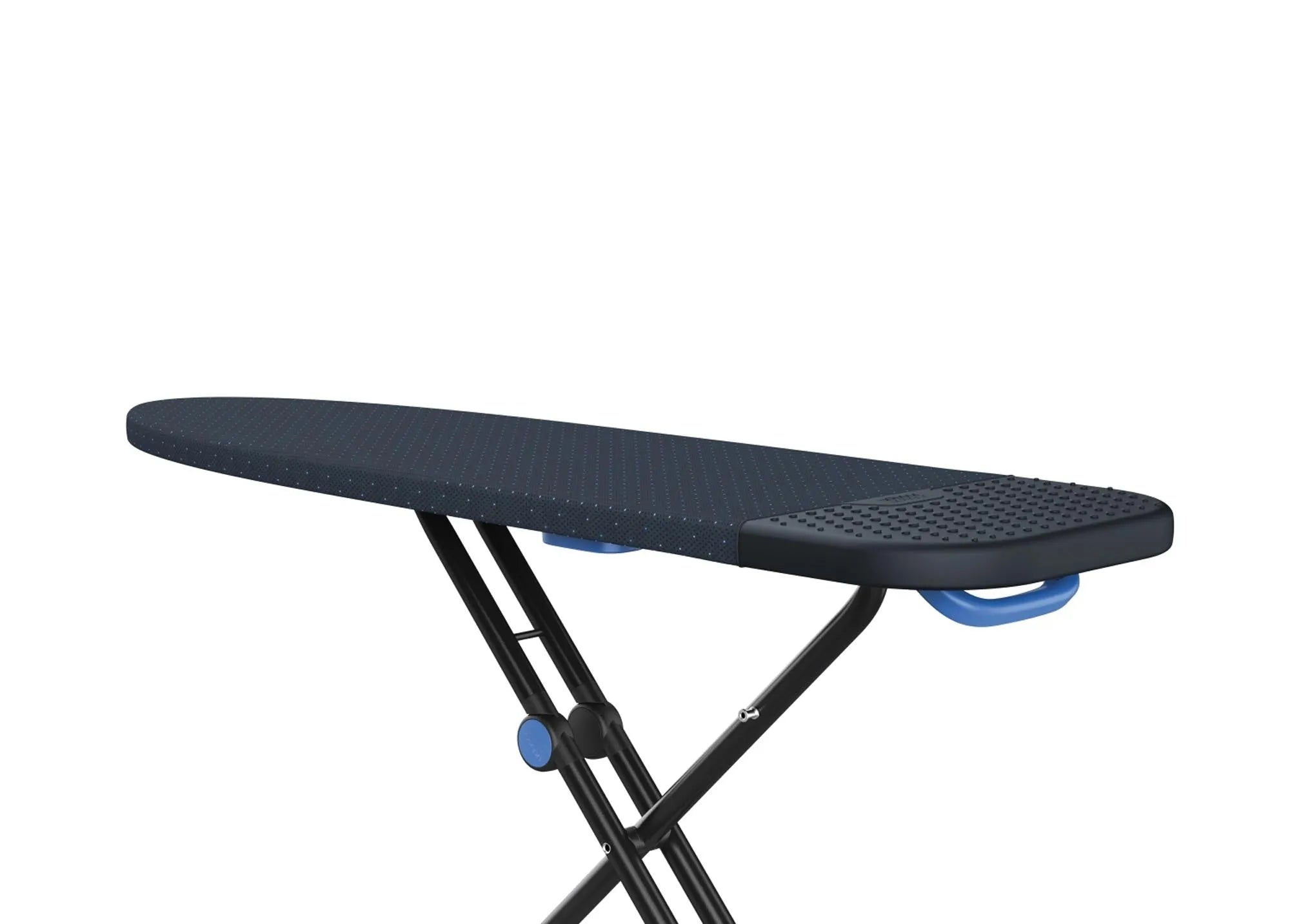 Glide Plus Easy-Store Bügelbrettbezug: 130x38 cm, schwarz-blau, Baumwolle & Silikon, rutschfest, platzsparend, Joseph Joseph.