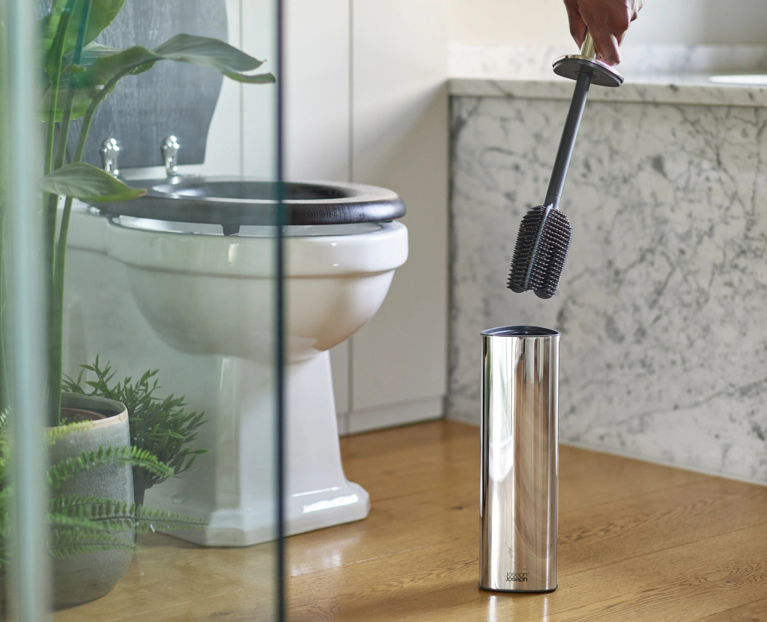 Flex 360 Luxe WC Bürste Edelstahl - KAQTU Design