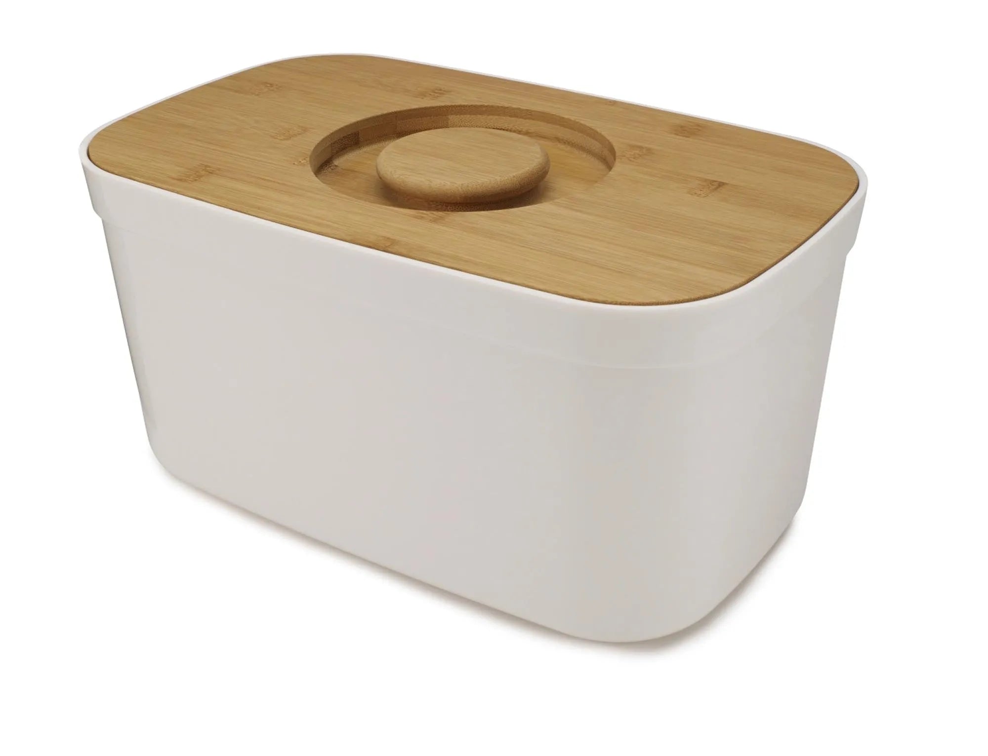 Brotbox Polypropylen Bambus, weiss, 37x18x22 cm, Brotsack, KAQTU Design