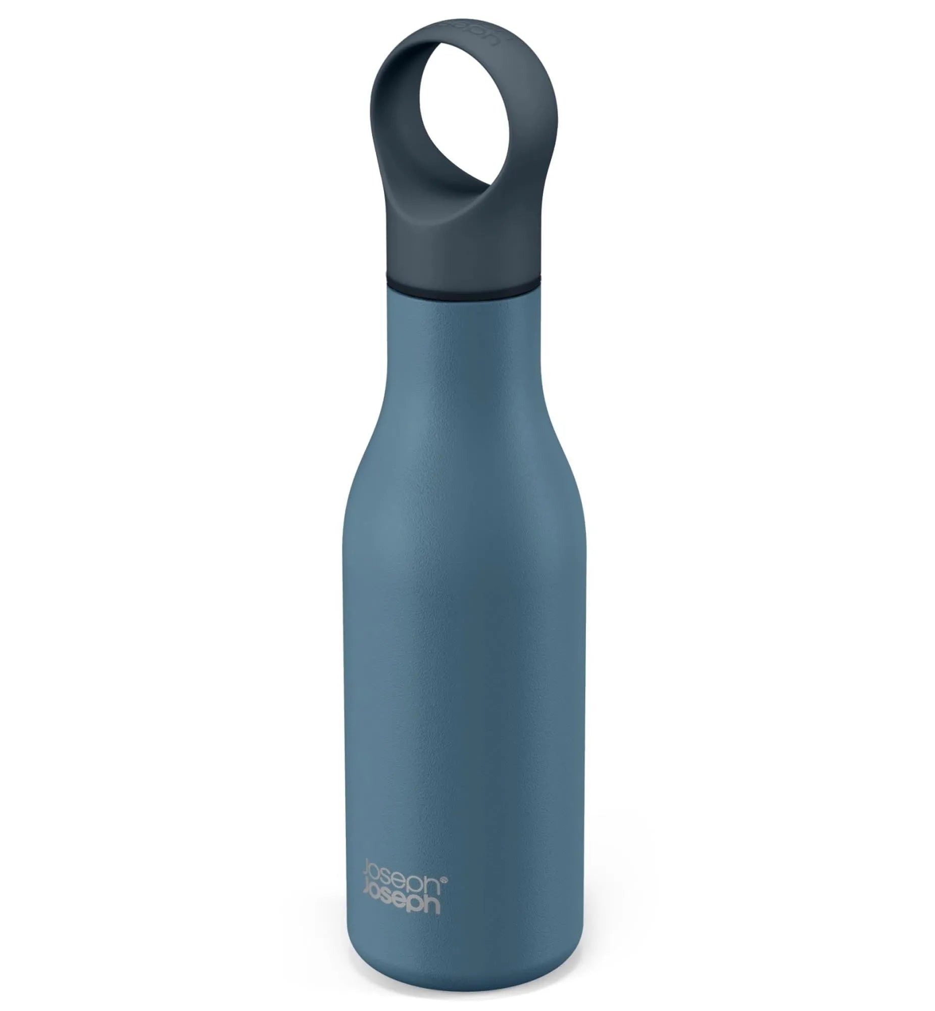 Elegante 500ml Loop Flasche in Blau, perfekt für den aktiven Alltag.