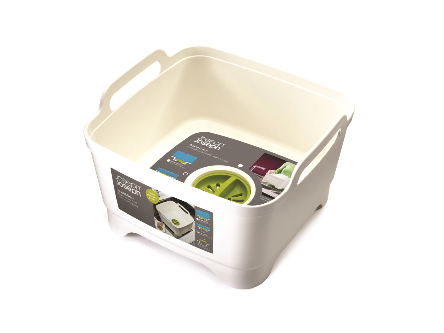 Wash Drain Waschbehälter weiss grün - KAQTU Design