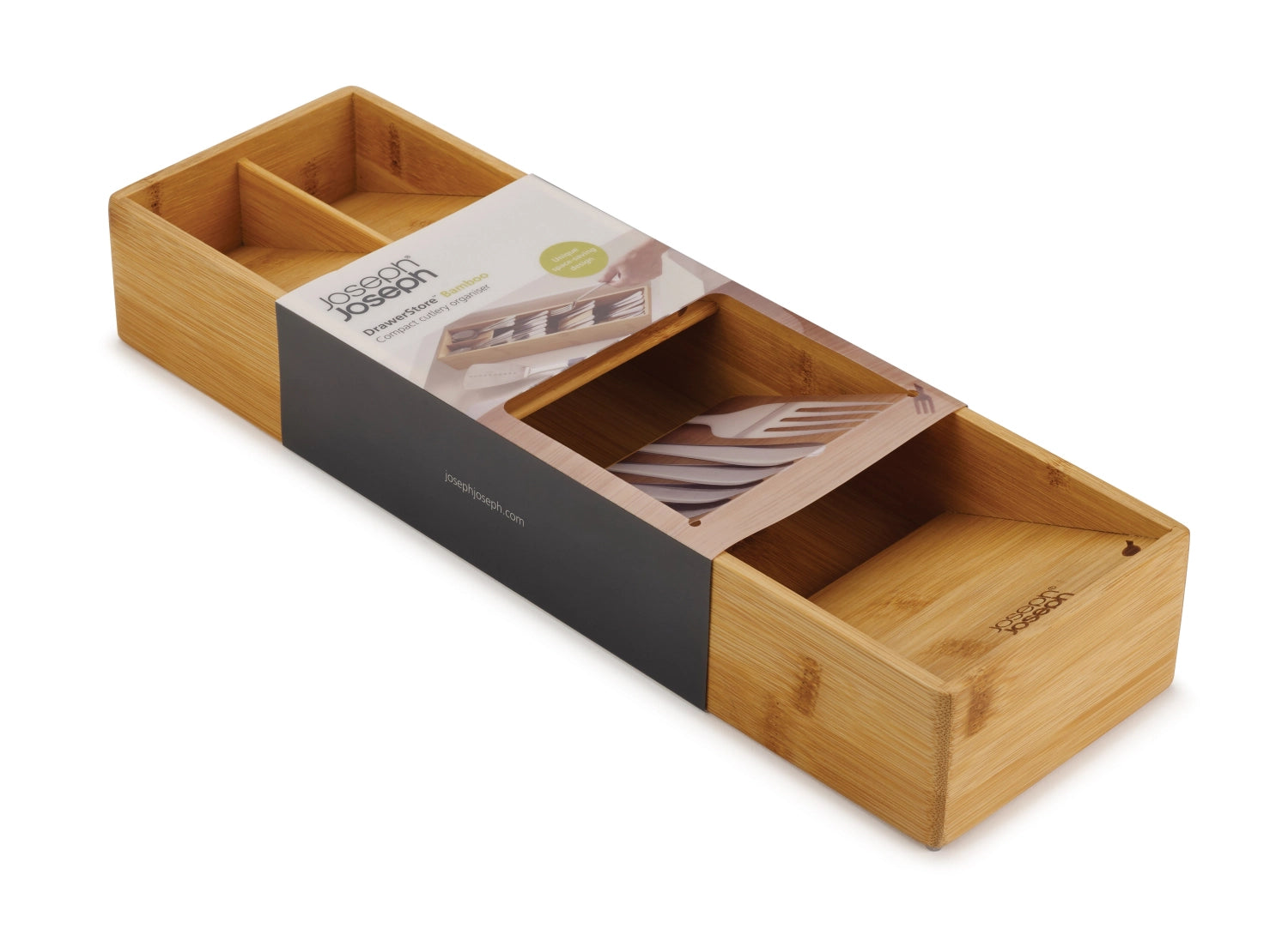 DrawerStore Kompakter Besteckkasten aus Bambus - KAQTU Design