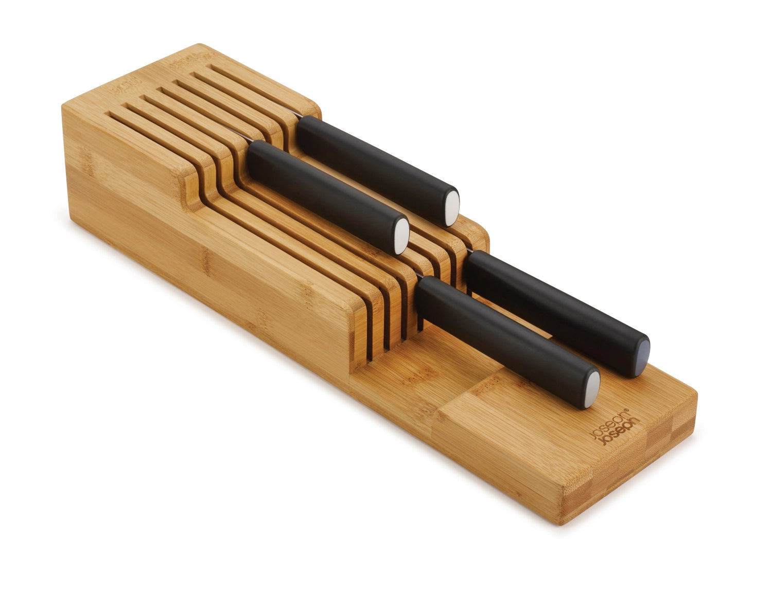 DrawerStore Bamboo Messerliege mit zwei Ebenen Bambus - KAQTU Design