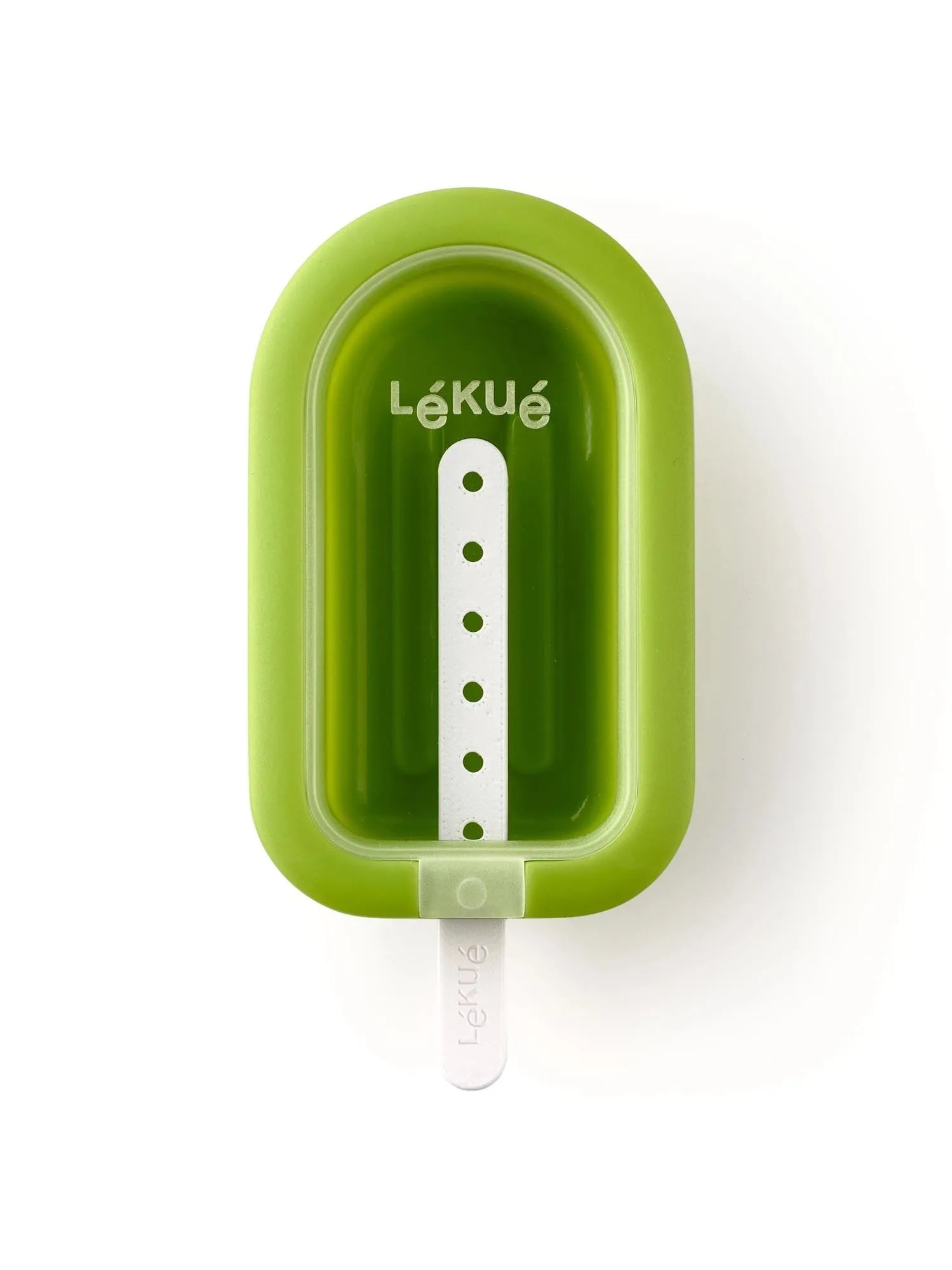 Lékué grüner Eis-Lolly: Praktisch stapelbar für erfrischende Momente.