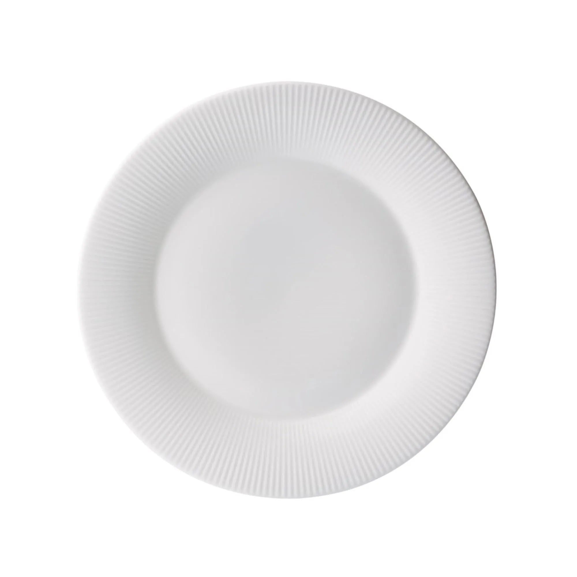 Eleganter 21cm Salatteller aus weißem Bone China von Loveramics. Zeitloses Design, langlebig und spülmaschinenfest.