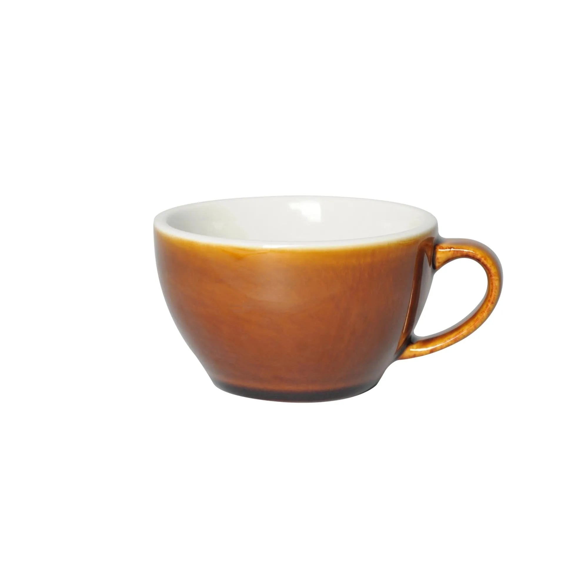 Egg Cappuccino Tasse 250ml in Caramel präsentiert im Onlineshop von KAQTU Design AG. Kaffeetassen ist von Loveramics