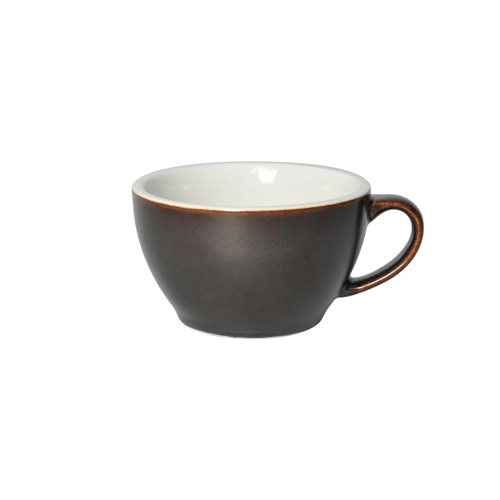 Egg Cappuccino Tasse 250ml in Schwarzpulver präsentiert im Onlineshop von KAQTU Design AG. Kaffeetassen ist von Loveramics