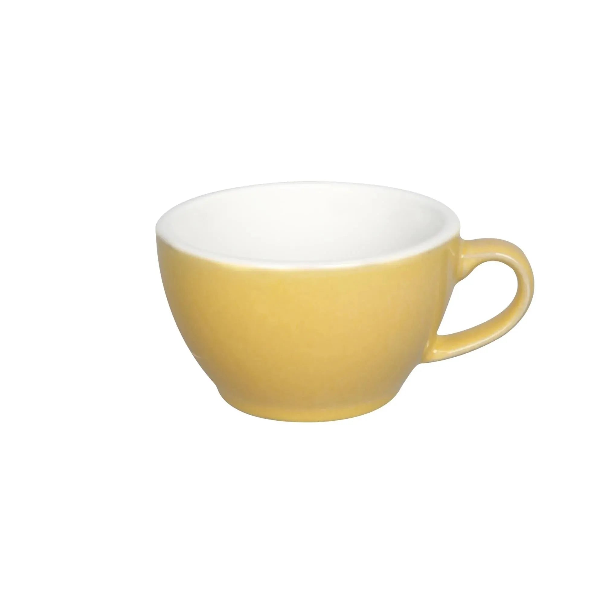 Egg Cappuccino Tasse 250ml in Butterblume präsentiert im Onlineshop von KAQTU Design AG. Kaffeetassen ist von Loveramics