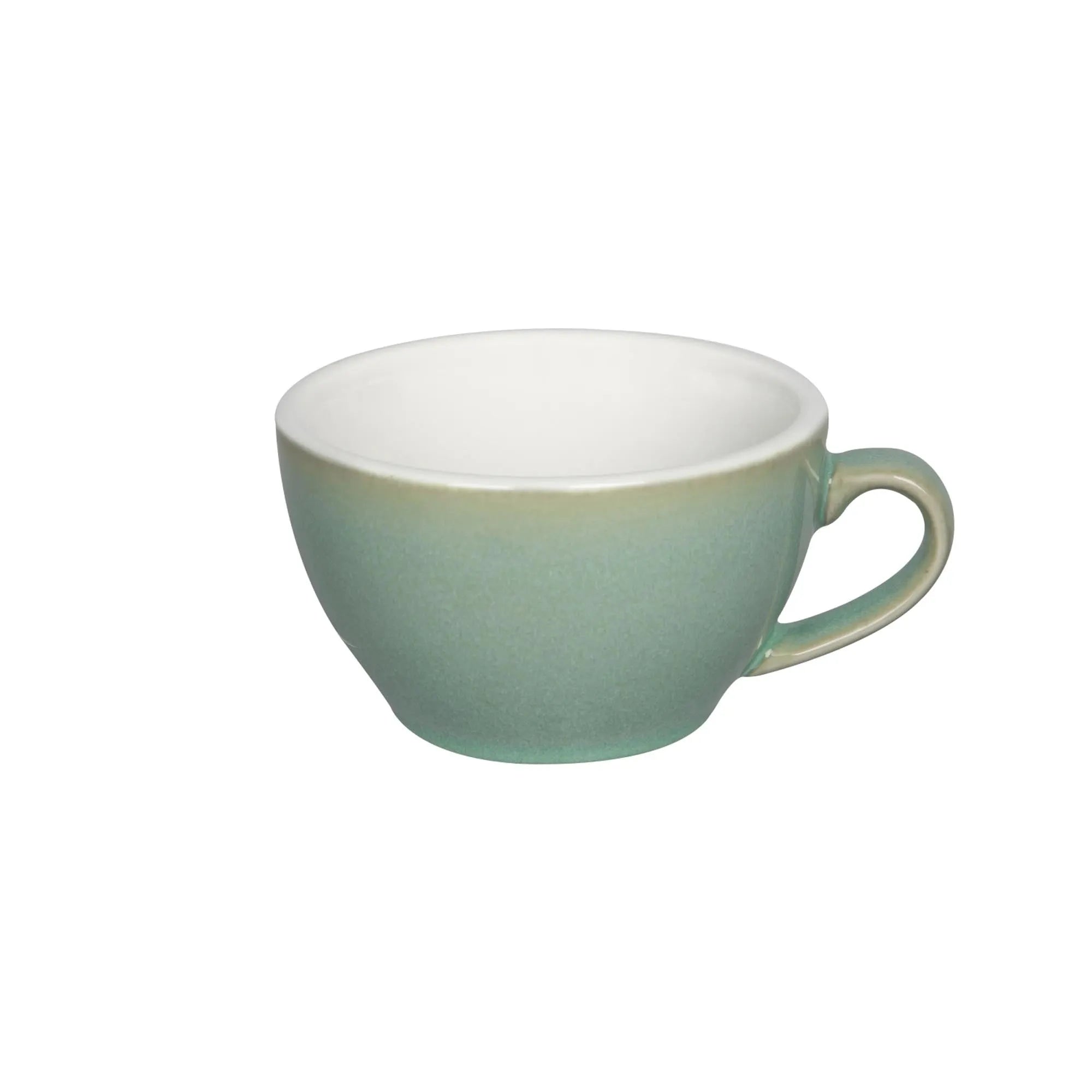 Egg Cappuccino Tasse 250ml in Basilikum präsentiert im Onlineshop von KAQTU Design AG. Kaffeetassen ist von Loveramics