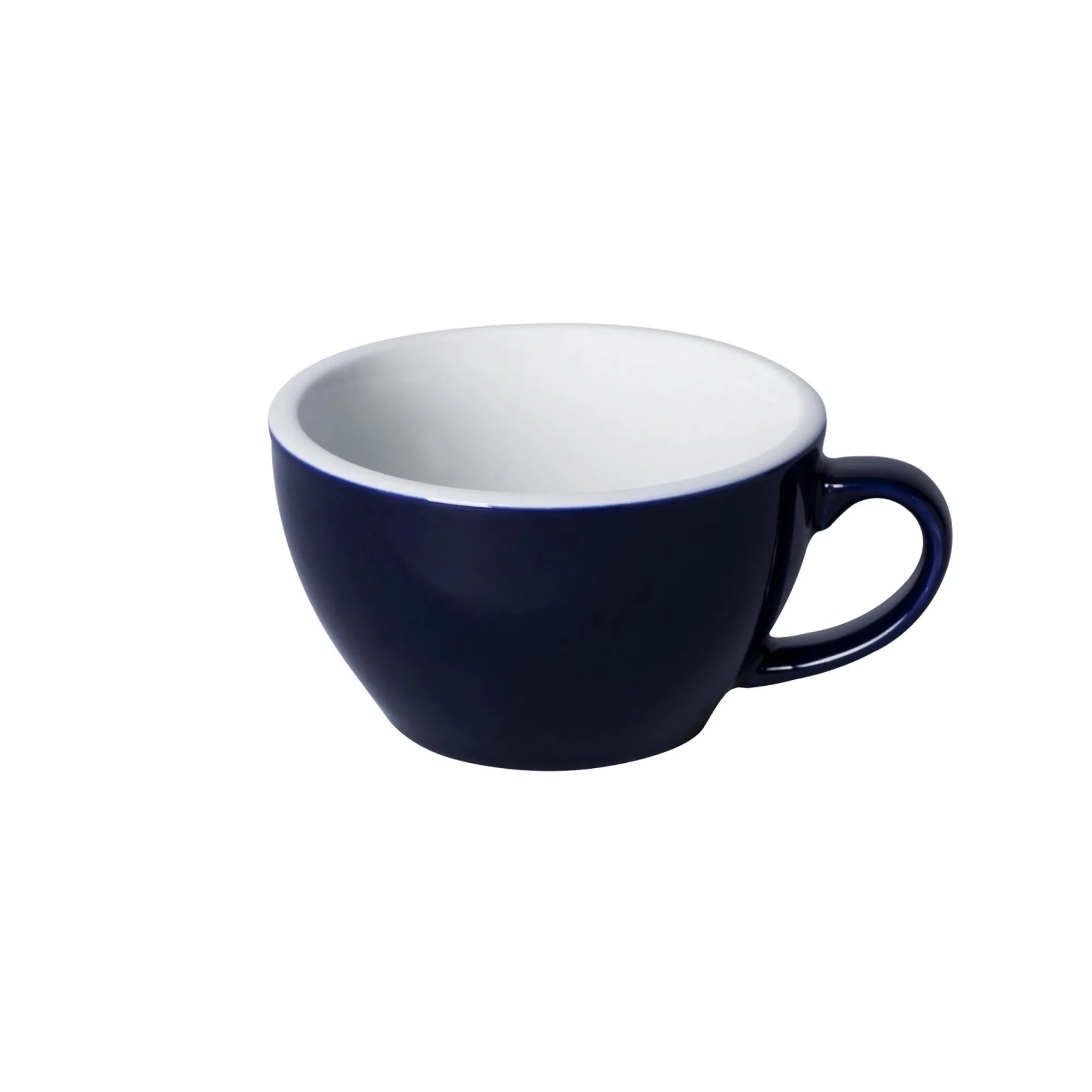 Egg Cappuccino Tasse 250ml in Jeansblau präsentiert im Onlineshop von KAQTU Design AG. Kaffeetassen ist von Loveramics