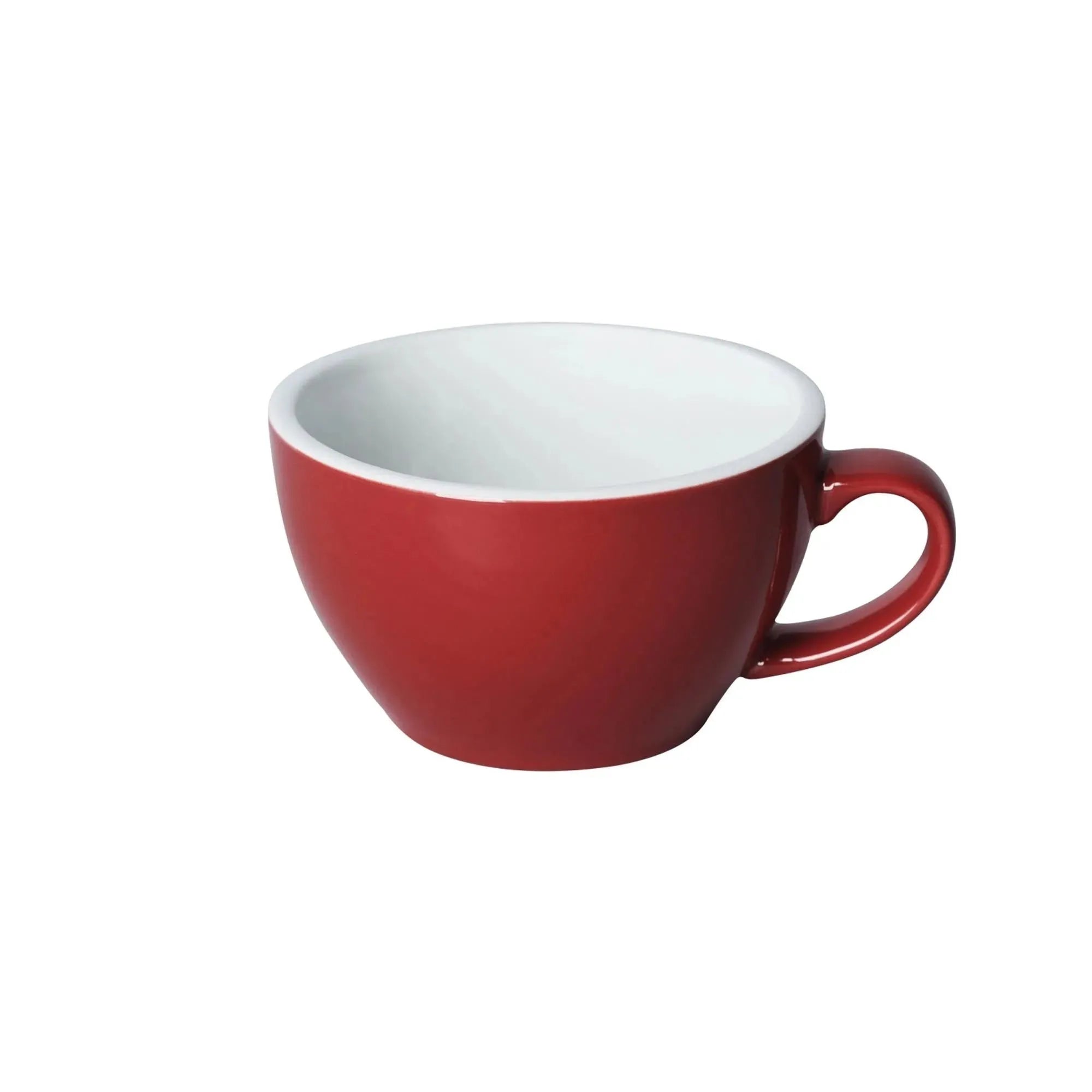 Egg Cappuccino Tasse 250ml in Rot präsentiert im Onlineshop von KAQTU Design AG. Kaffeetassen ist von Loveramics