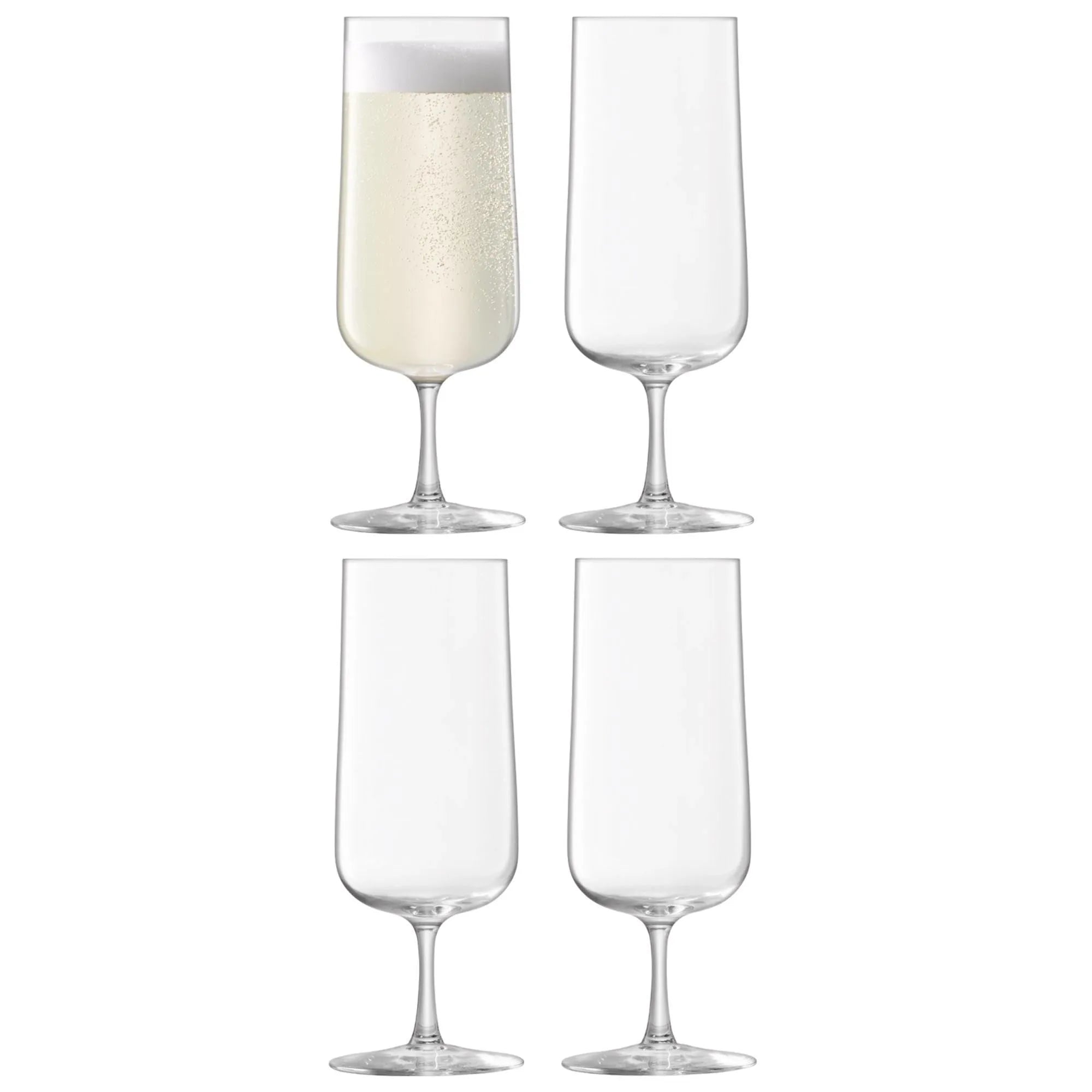 4er Set Arc Sektkelch 240ml Clear, Wein- & Sektglas, KAQTU Design