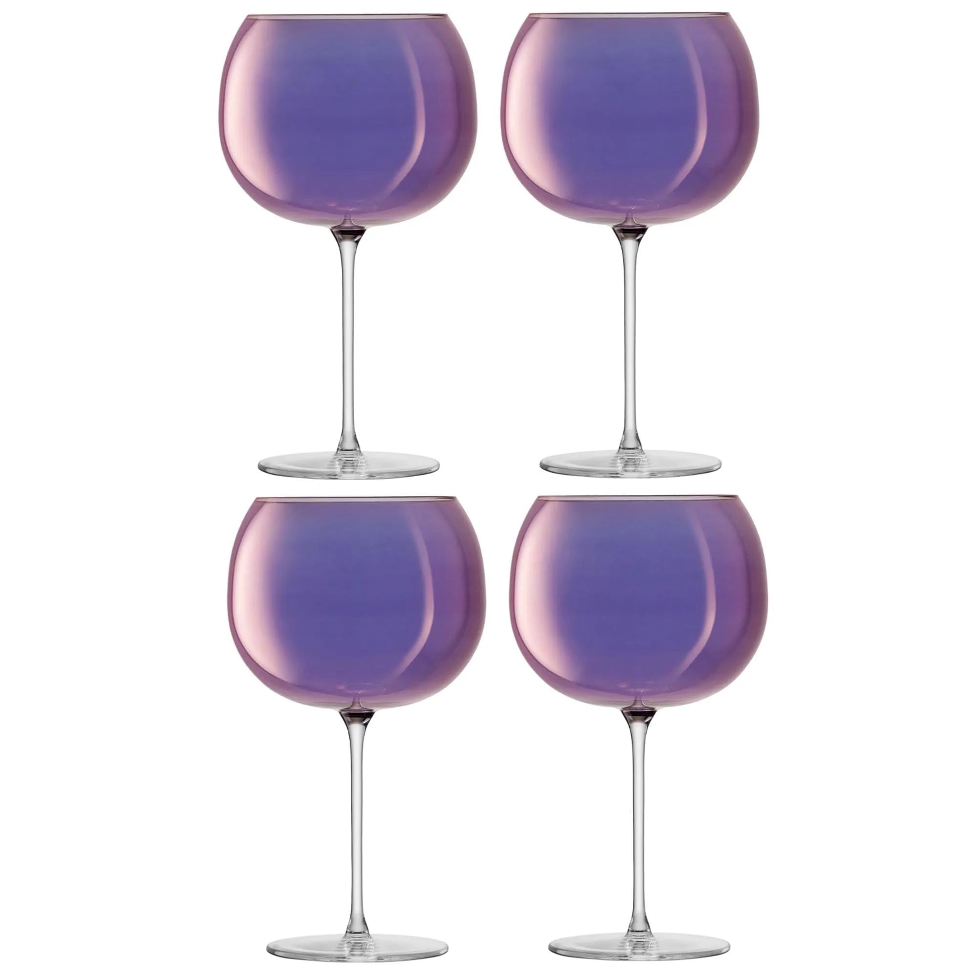 4er Set Aurora Ballonglas 680ml, Wein- & Sektglas, KAQTU Design