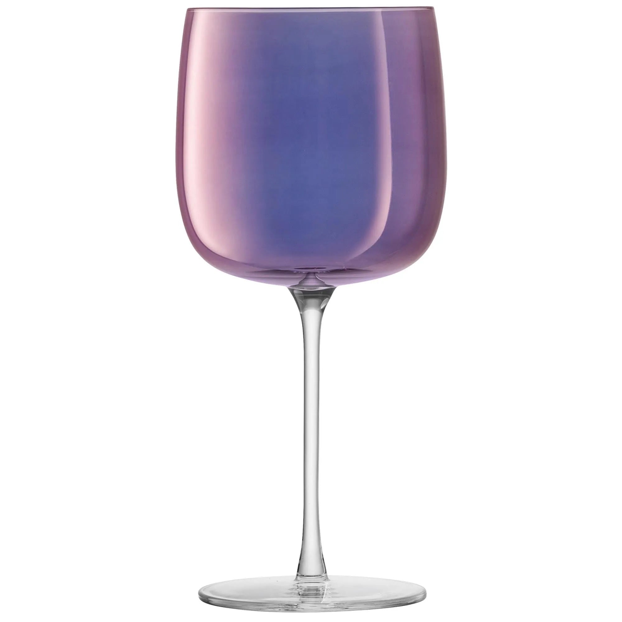 Elegante Aurora Weingläser 450ml in Polar-Violett, 4er Set von LSA.