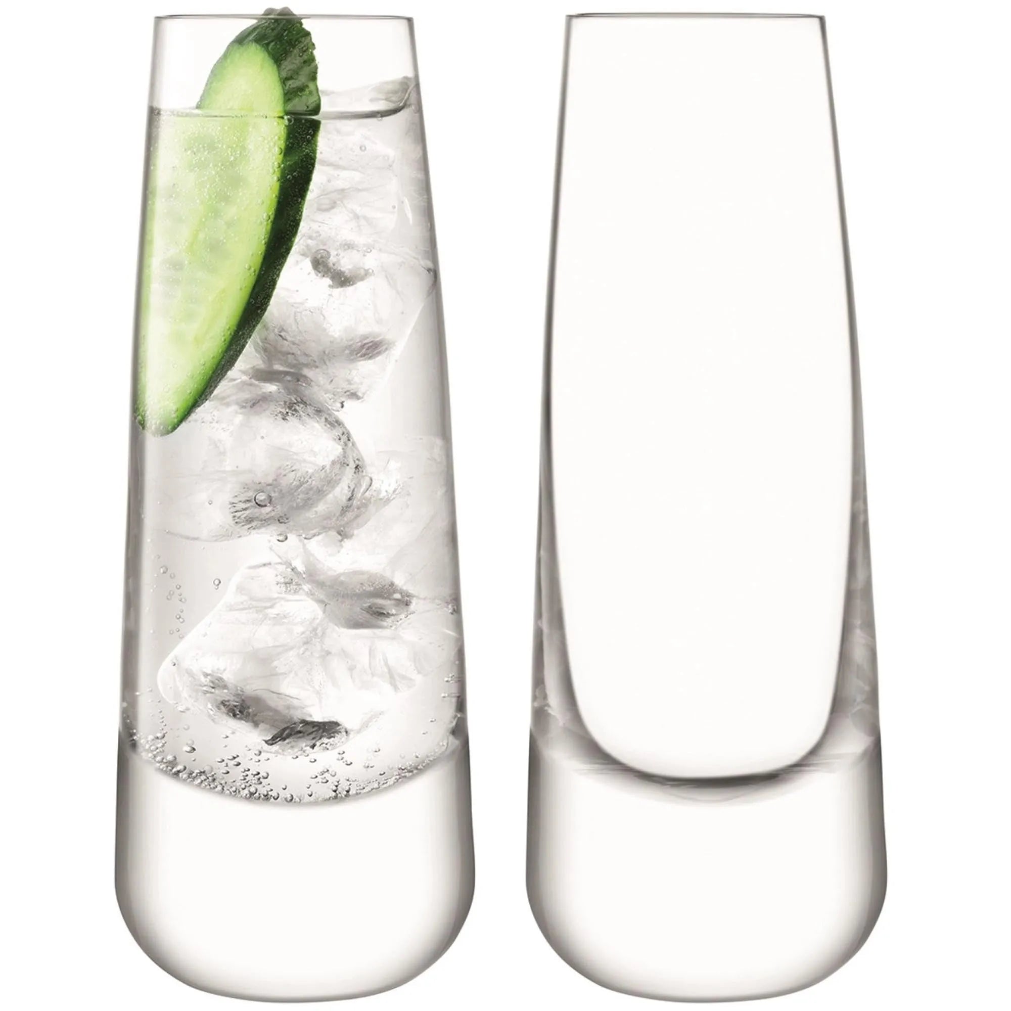 Elegante LSA Longdrinkgläser (2er Set, 310ml) aus Kristallglas, ideal für stilvolle Cocktails und spülmaschinenfest.