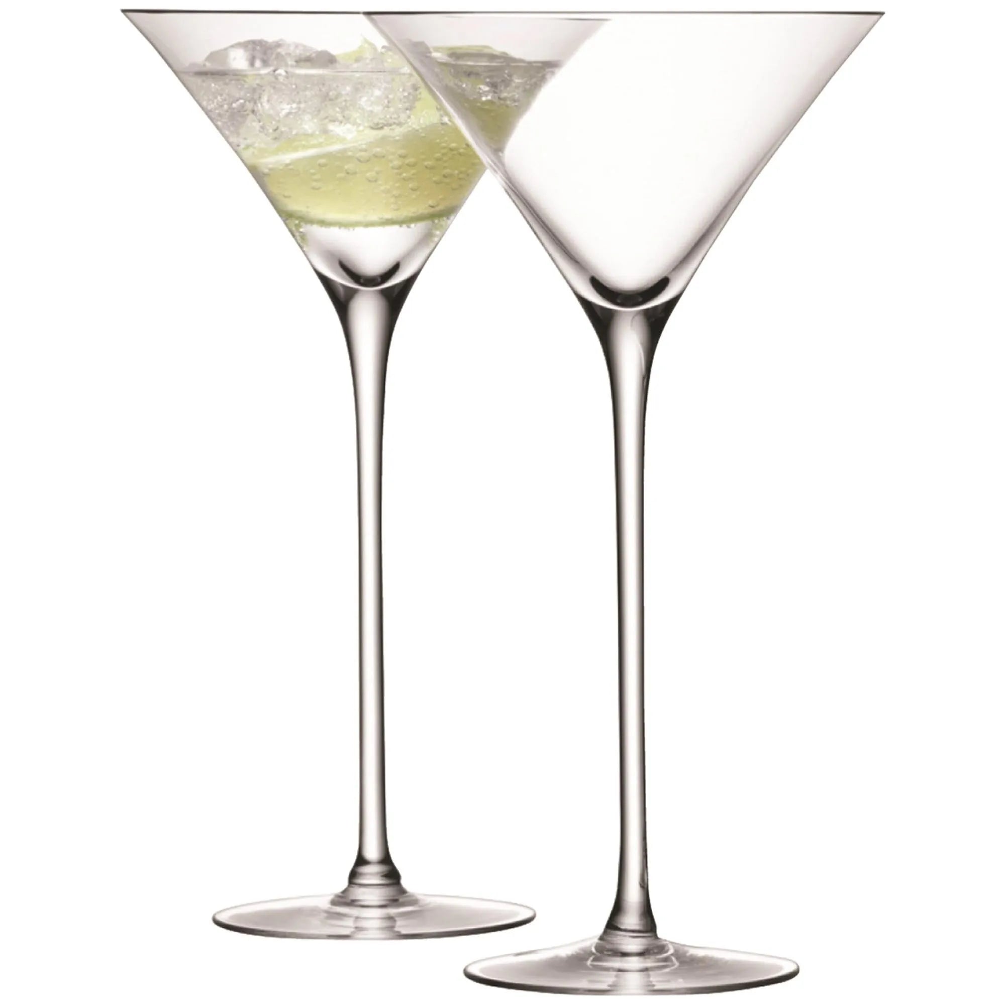 Elegantes 2er Set Cocktailgläser von LSA, 275ml, aus Kristallglas. Perfekt für stilvollen Cocktailgenuss und festliche Anlässe.