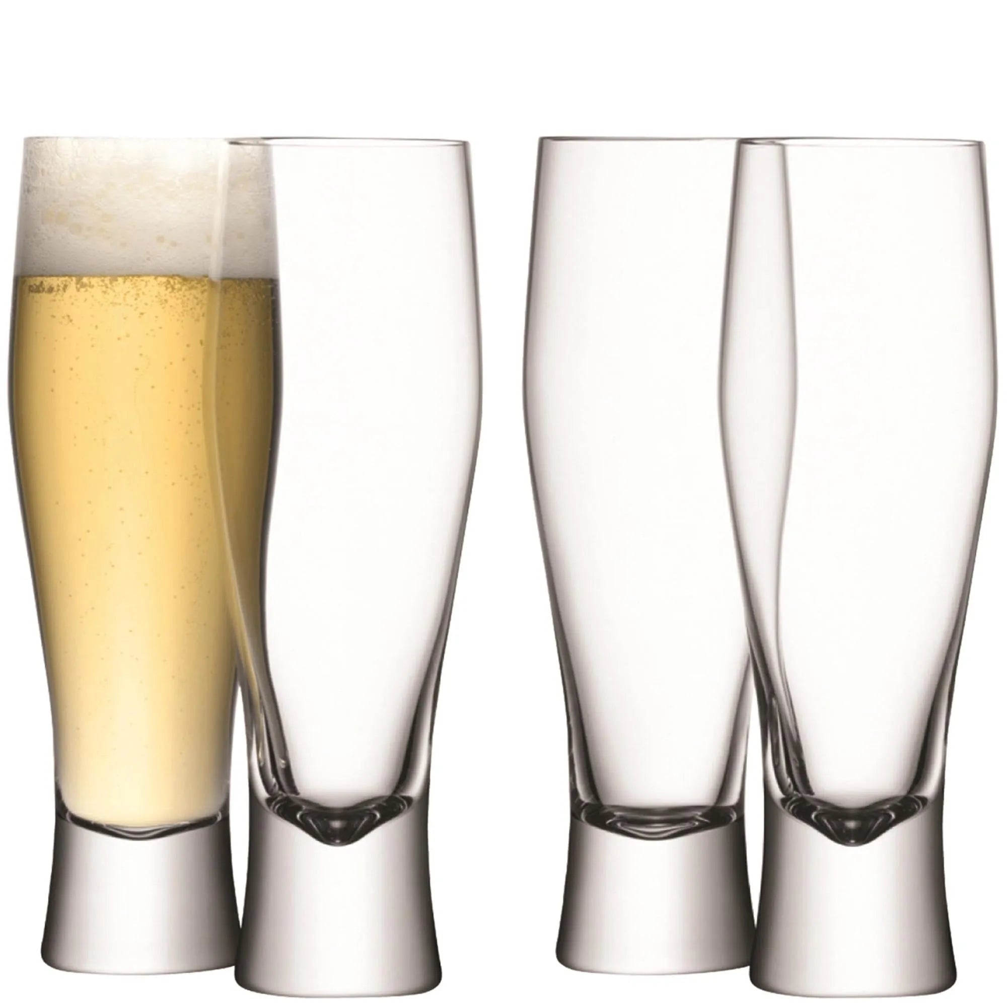 4er Set Bar Pilsglas 400ml  - klar in Klar präsentiert im Onlineshop von KAQTU Design AG. Glas ist von LSA