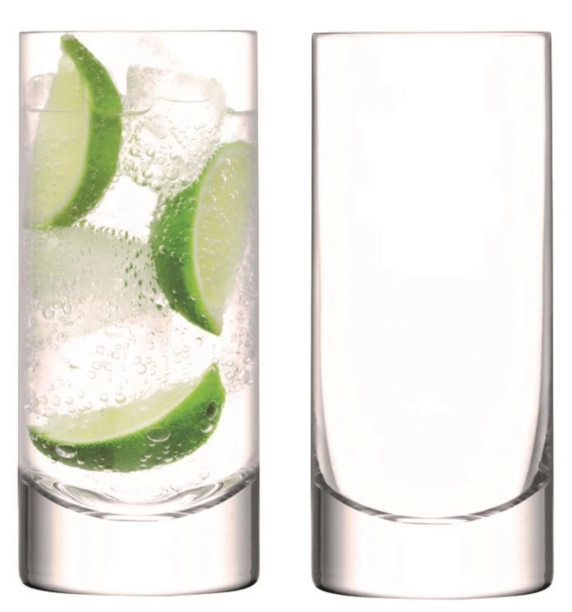 2er Set Bar Longdrink Glas 420ml Klar - KAQTU Design