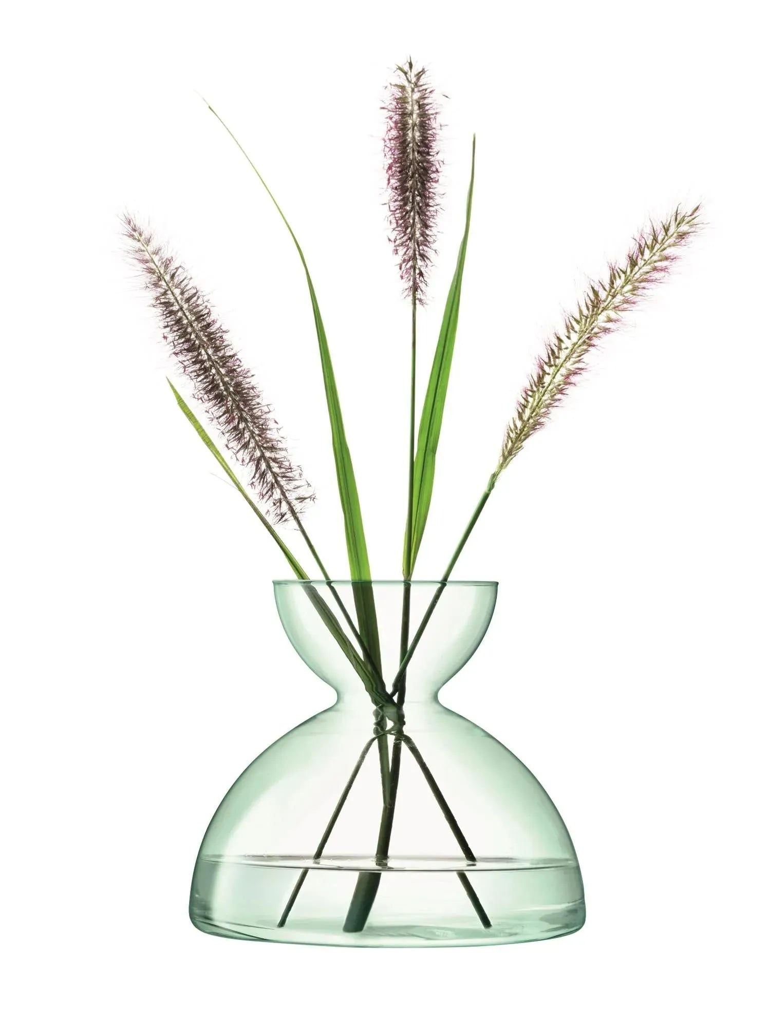 Elegante Canopy Vase aus recyceltem Glas, 18 cm hoch, ideal für Blumen und Dekor, vereint Nachhaltigkeit und Stil.