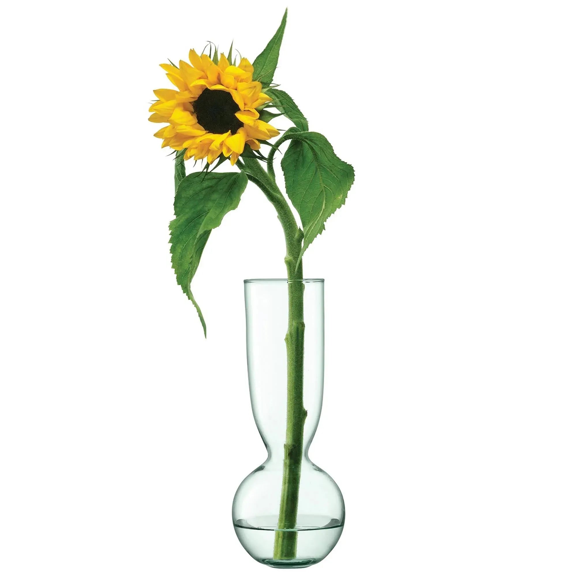 Elegantes Canopy Trio Vase Set von LSA: 3 recycelte Glasvasen (25cm, 30cm, 35cm) für stilvolle, nachhaltige Dekoration.