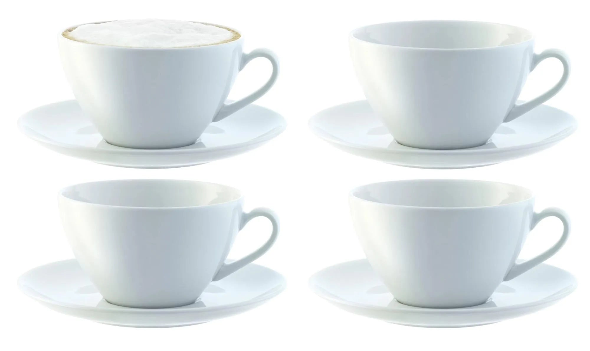 4er Set Dine Cappuccinotassen 0.35L - KAQTU Design