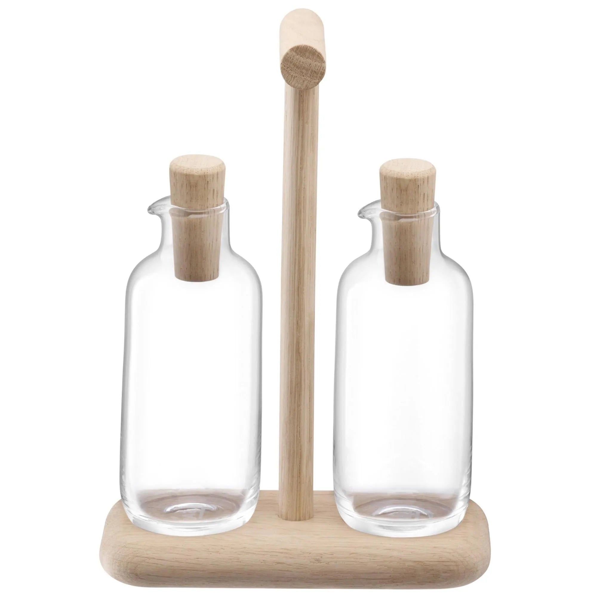 Dine Oel Essig Set Gestell Eiche 250ml L17cm B8.5cm, Öl & Essig, KAQTU Design