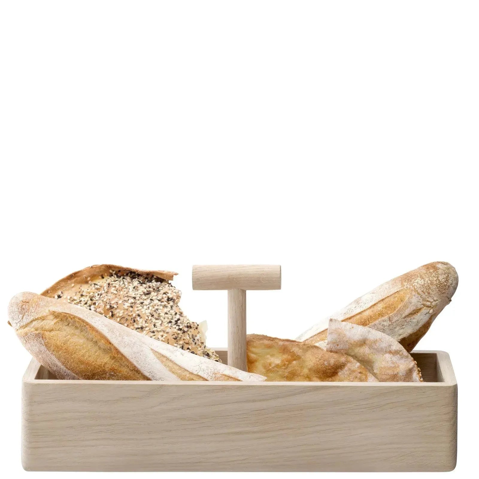 Dine Brotkasten Eiche H16cm L35cm B12cm - KAQTU Design