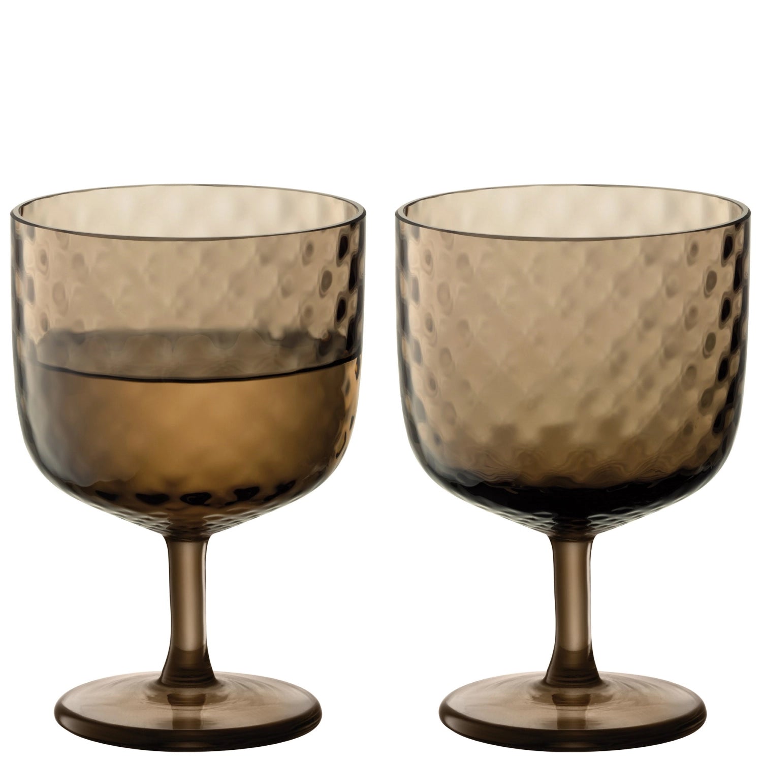 2er Set Dapple Weinglas 325ml Earth Brown - KAQTU Design