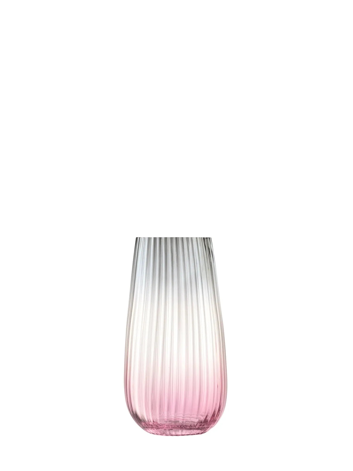 Elegante Dusk Vase H28cm von LSA in Rosa-Grau, aus hochwertigem Glas, ideal für Blumenarrangements, ein stilvolles Wohnaccessoire.