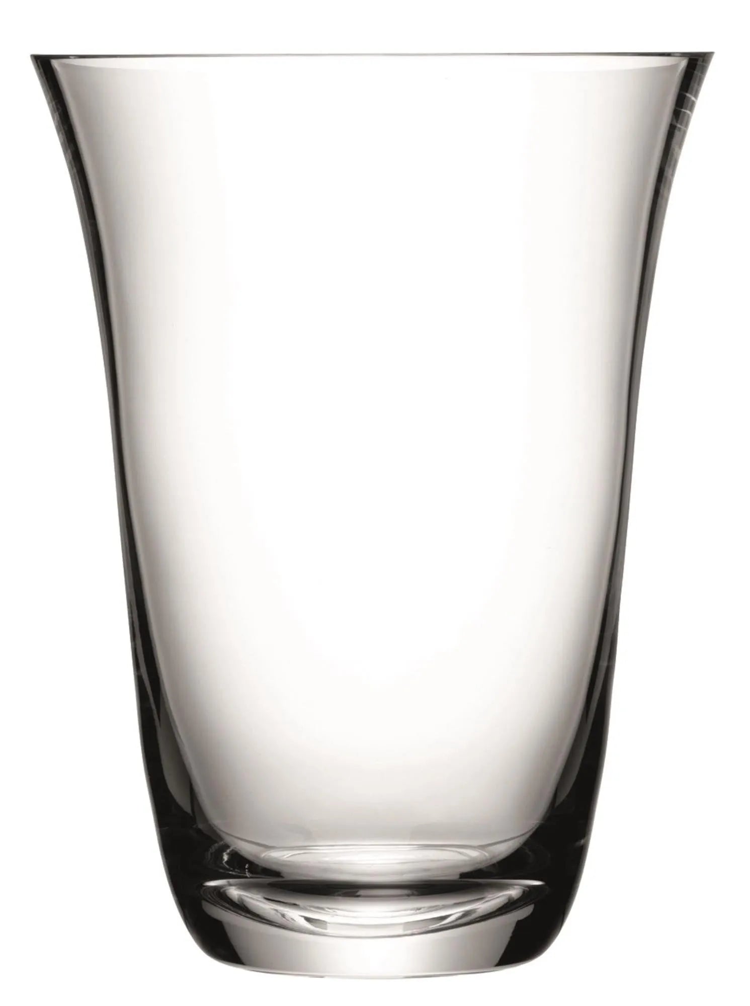 Elegante LSA Vase aus klarem Glas, 23 cm hoch, ideal für große Bouquets. Zeitloses Design für stilvolle Dekoration.