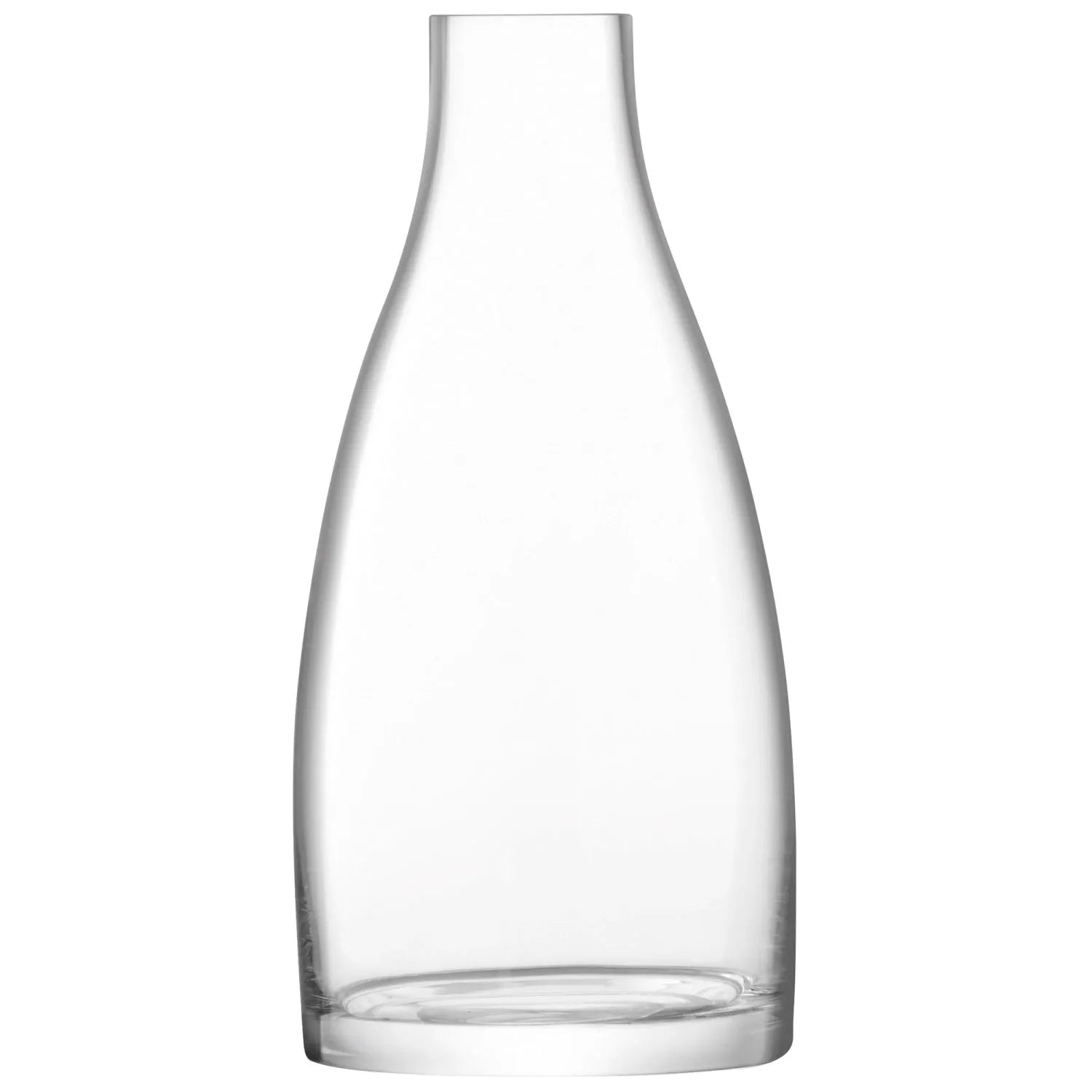 Elegante, mundgeblasene Flower Kiln Vase von LSA, 31cm hoch, aus klarem Glas. Perfekt für große Sträuße, zeitloses Design.