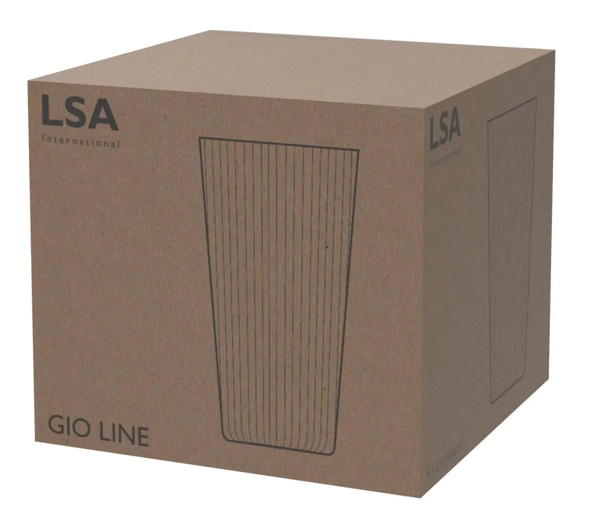 4er Set Gio Line Saftgläser Groß 320ml Klar - KAQTU Design