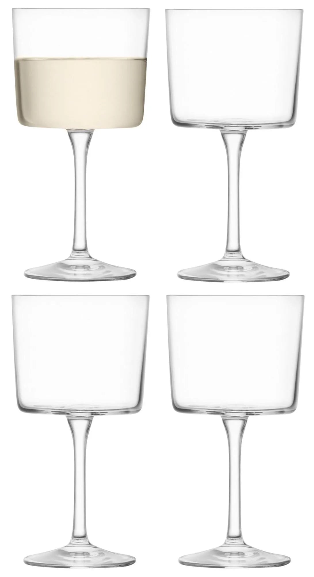 Elegante Gio Weingläser (4er Set, 250ml) von LSA: Hochwertiges, klares Glas, schlanke Form, ideal für Weinliebhaber.