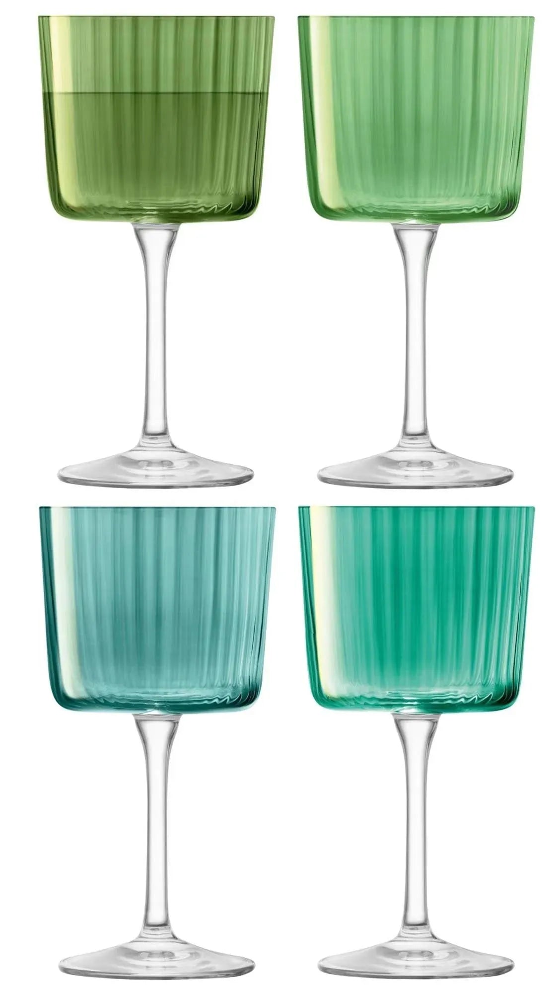 Elegante LSA Gems Weingläser aus Jadeglas, 250ml, ideal für Weinliebhaber. Stilvoll, robust, spülmaschinenfest.