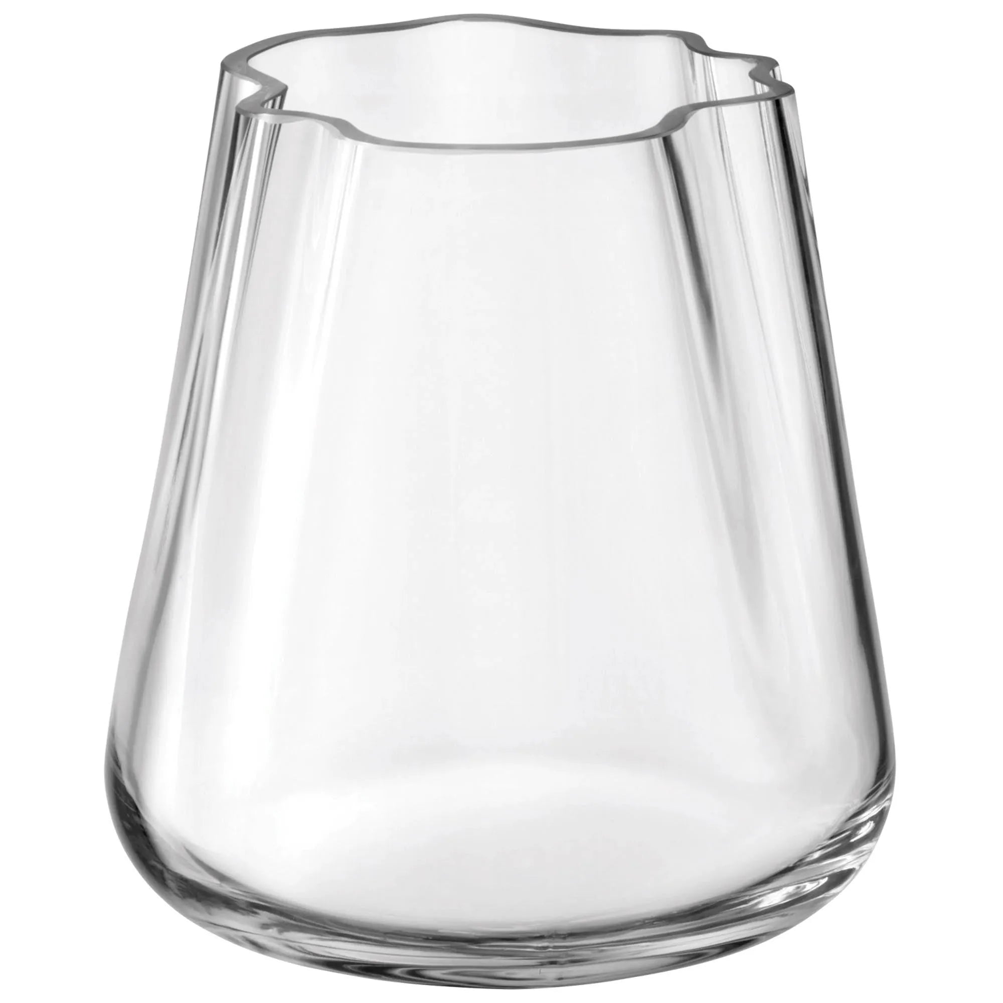 Elegante Lagoon Vase/Laterne aus klarem Glas, 18,5 cm hoch, vielseitig als Vase oder Laterne nutzbar, ideal für stilvolle Dekoration.