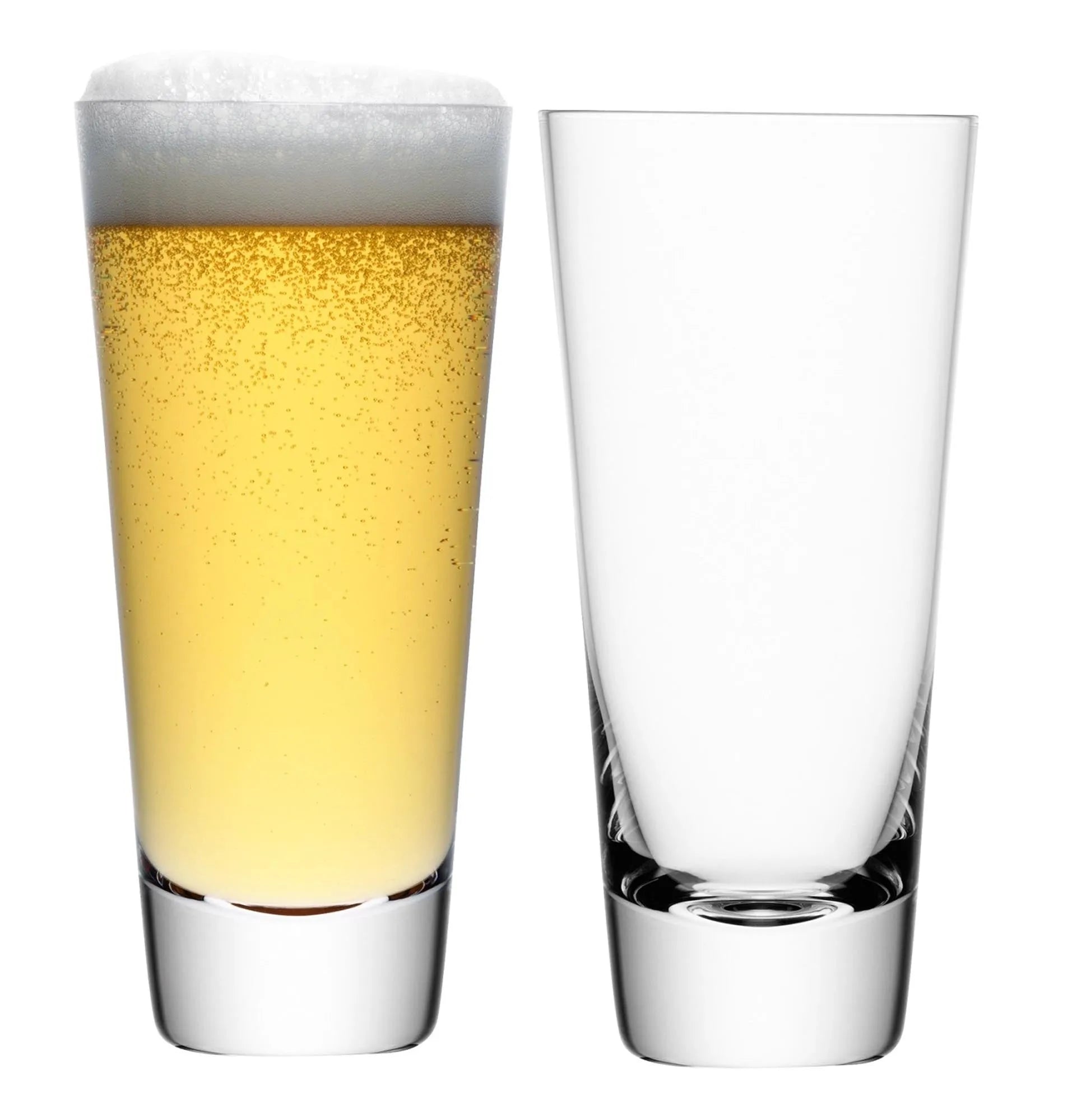 2er Set Madrid Lager Glas 600ml - klar - KAQTU Design