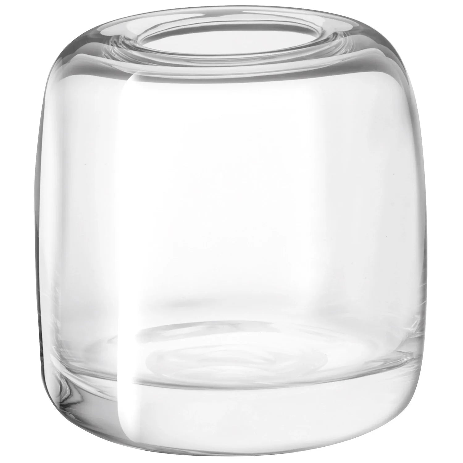 Die LSA Melt Vase H15cm klar besticht durch ihr modernes Design, hochwertiges Glas und ist ideal für kleine Blumenarrangements.