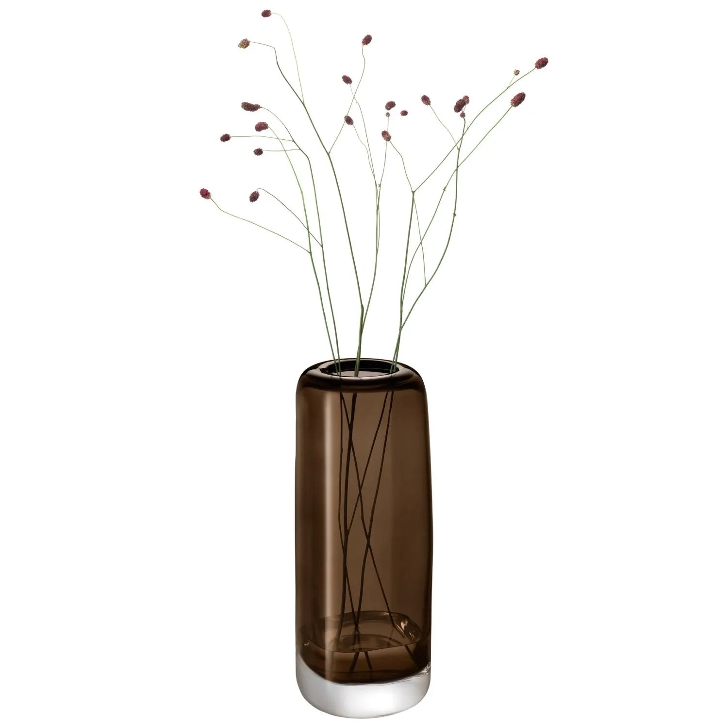 Stilvolle LSA Melt Vase H34cm in Braun für moderne Wohnräume.