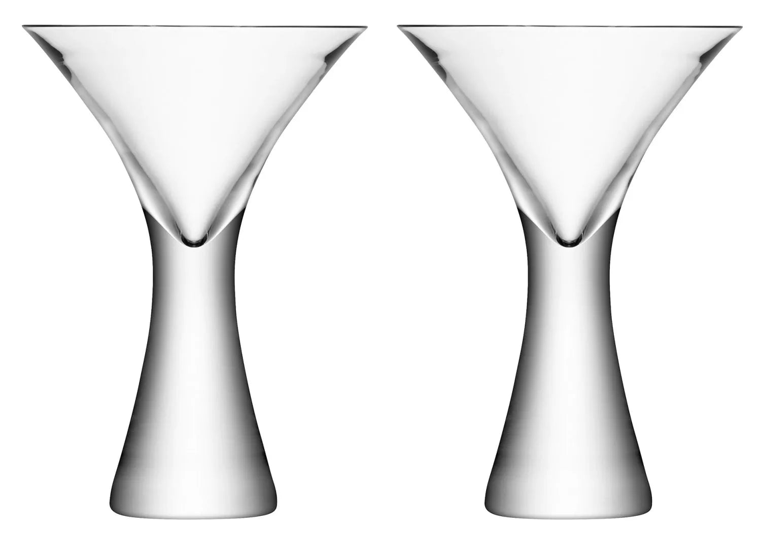 Elegantes 2er Set Moya Cocktailglas 300ml aus klarem Kristallglas, ideal für stilvolle Cocktails und festliche Anlässe.