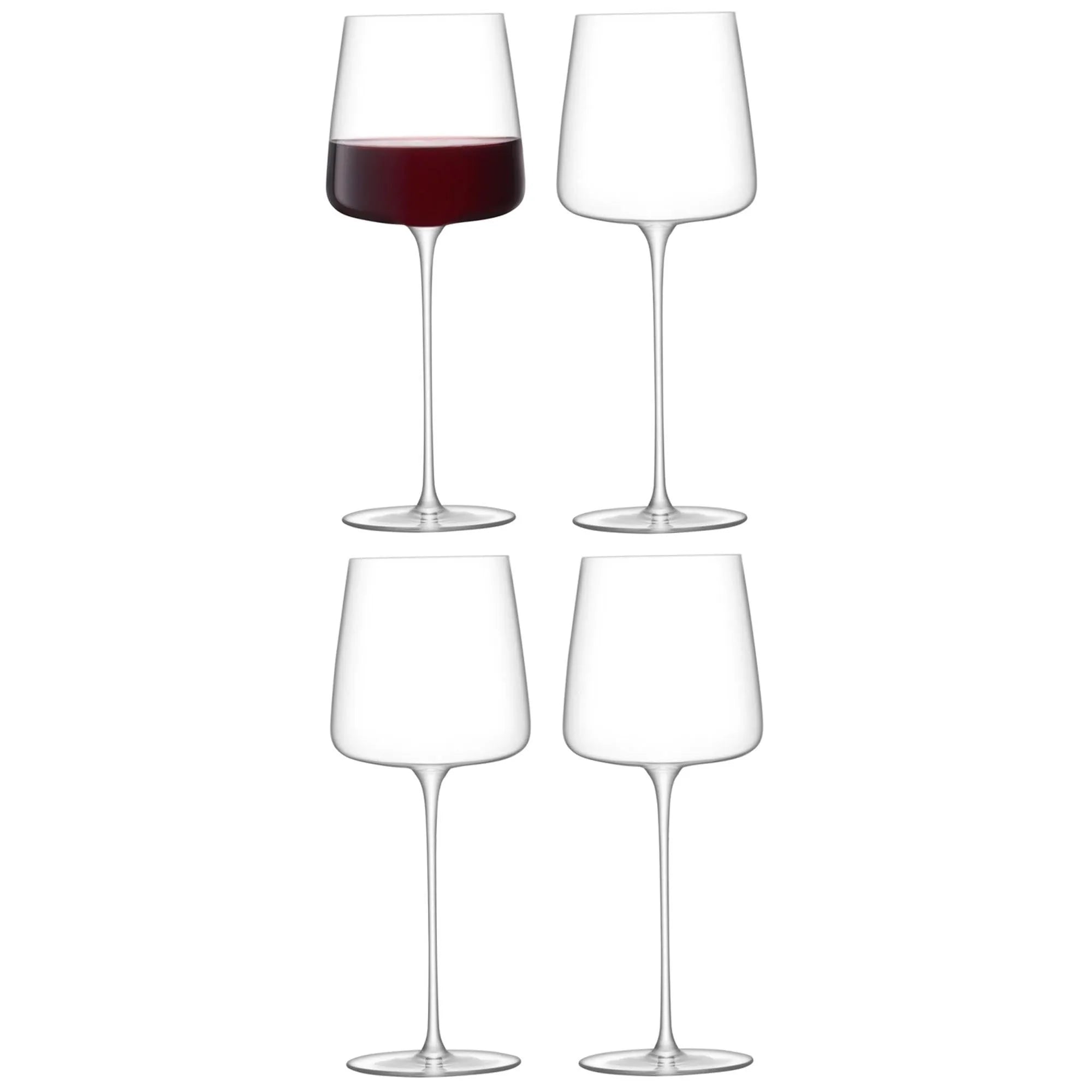 4er Set Metropolitan Grand Cru Glas 680ml klar, Wein- & Sektglas, KAQTU Design