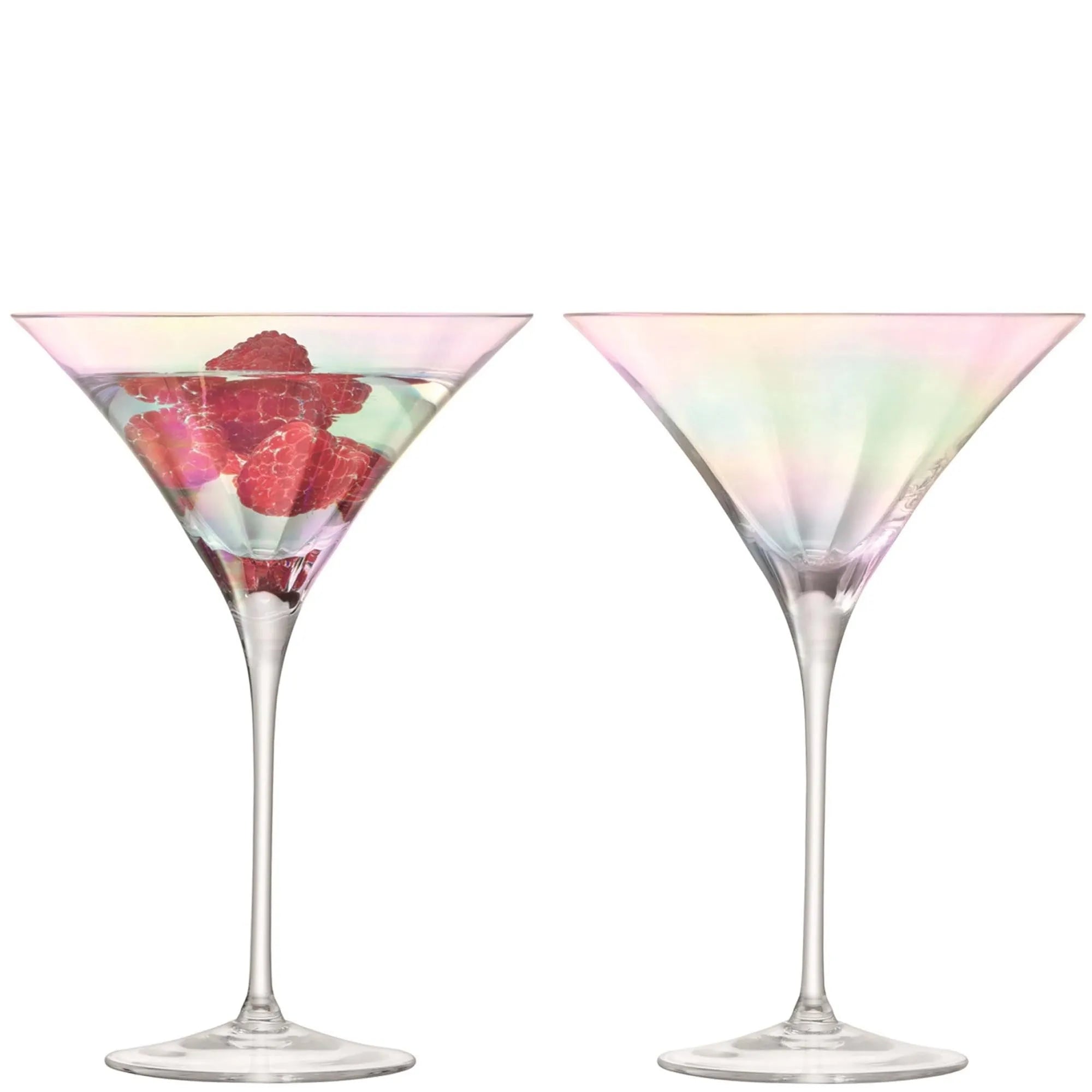 Elegantes 2er Set LSA Pearl Cocktailglas 300ml, perlmutt, ideal für Cocktails, hochwertig, schimmernd, perfektes Geschenk.