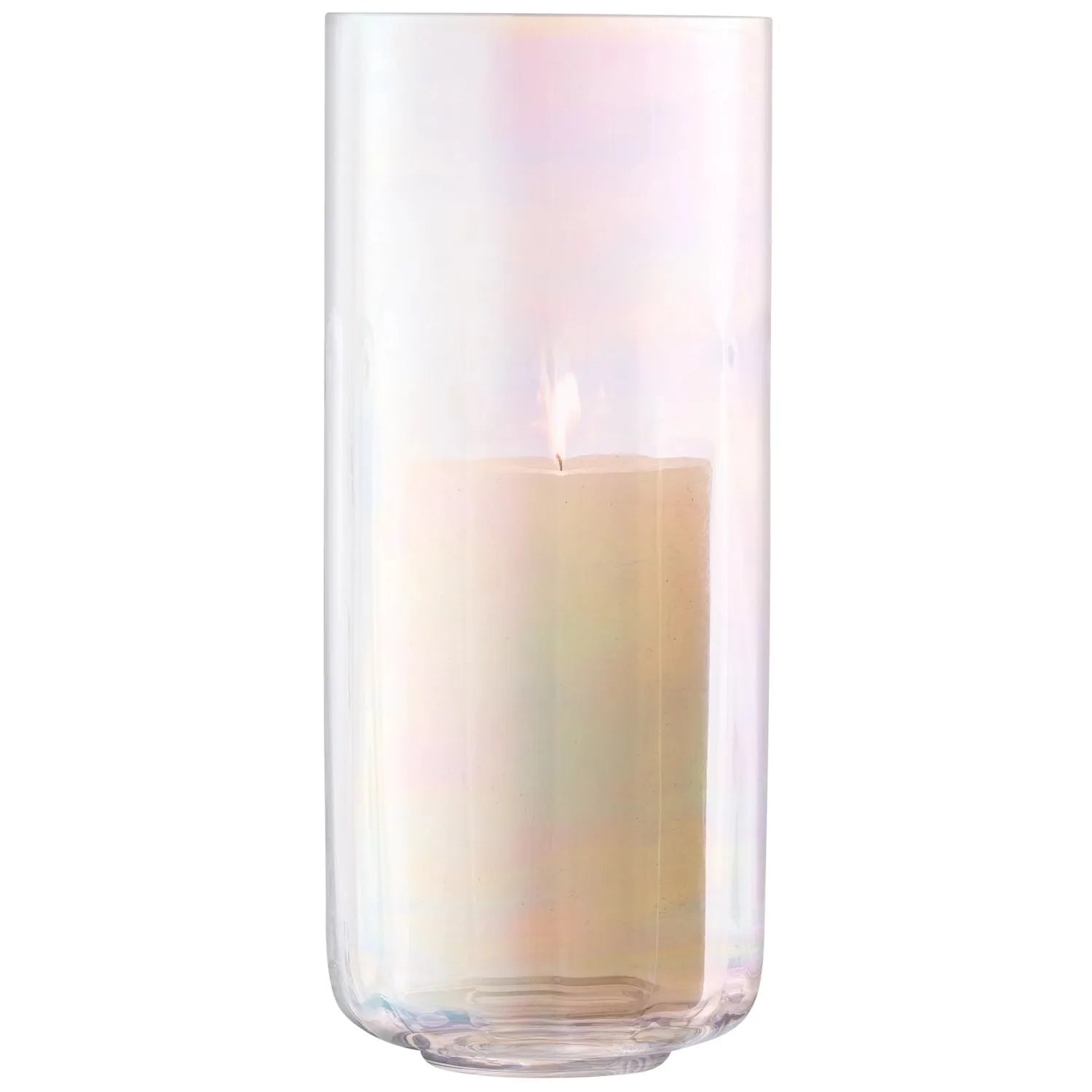 Stilvolle LSA Pearl Laterne Vase H28.5cm aus Perlmutt für Blumen.