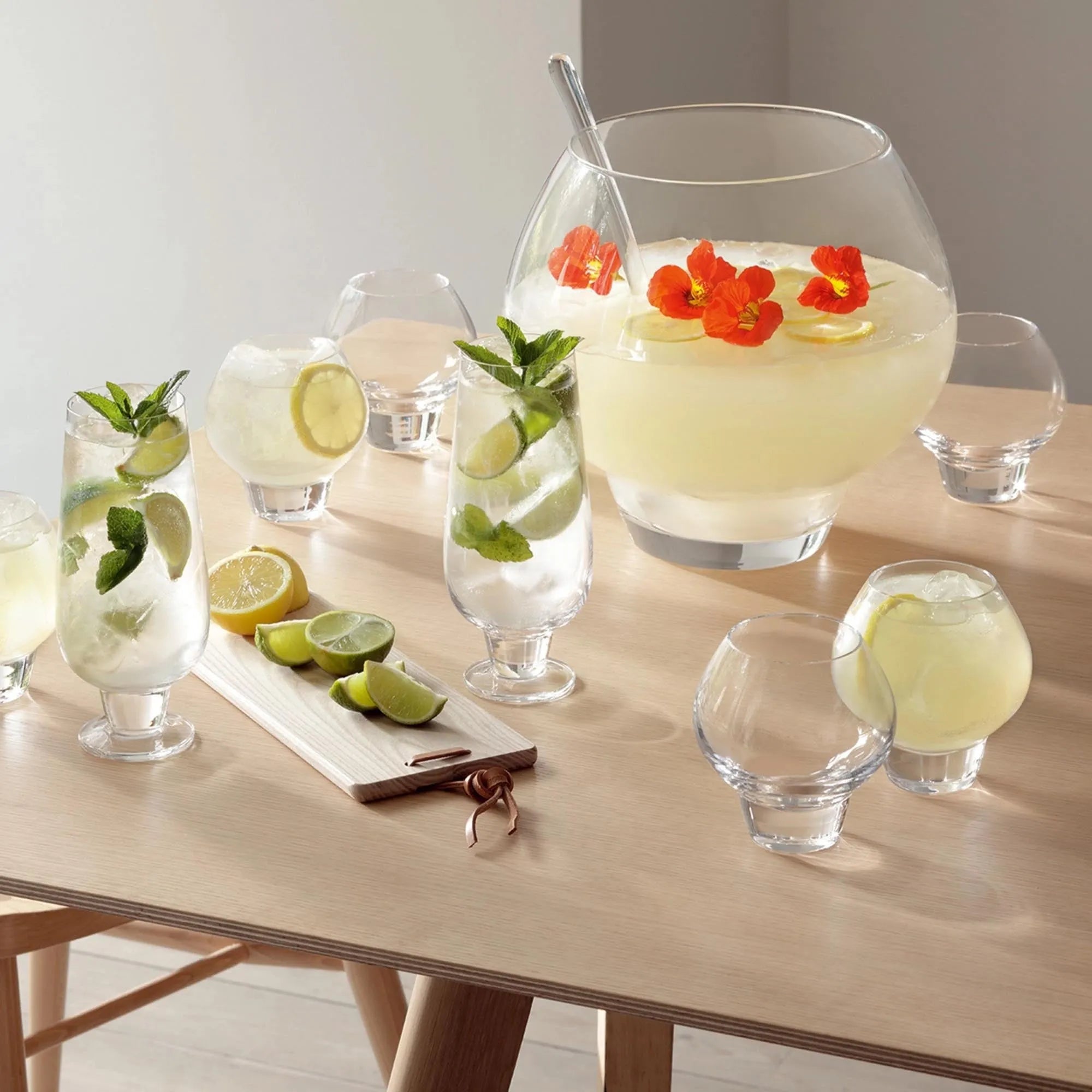 Rum Punch Bowle-Set - klar - KAQTU Design