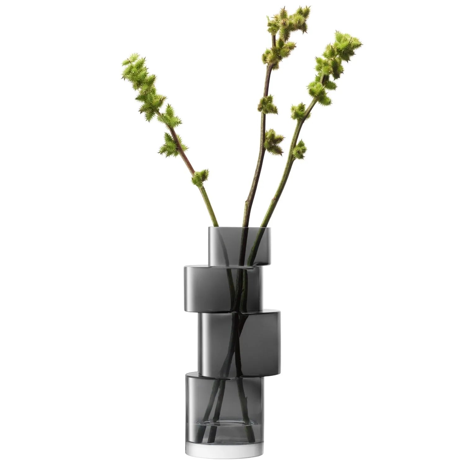 Tier Vase H35cm grau