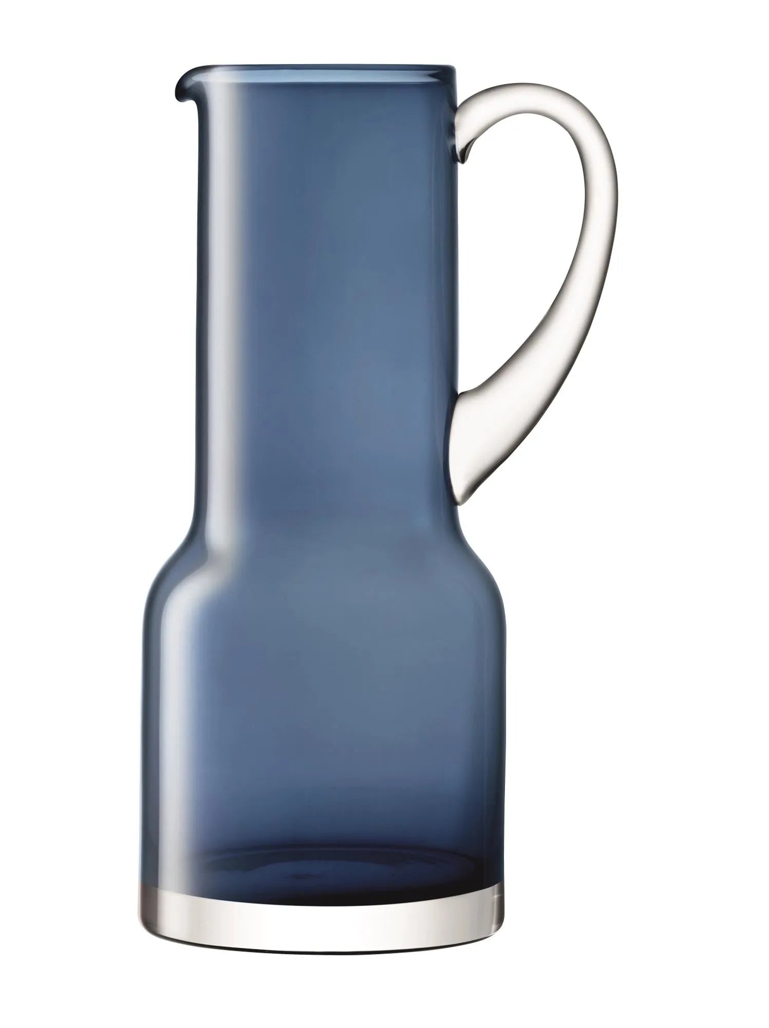 Eleganter Utility Krug 1.35L in saphirblau von LSA: Handgefertigtes Glas, stilvoller Blickfang, spülmaschinenfest, ideal für Getränke.