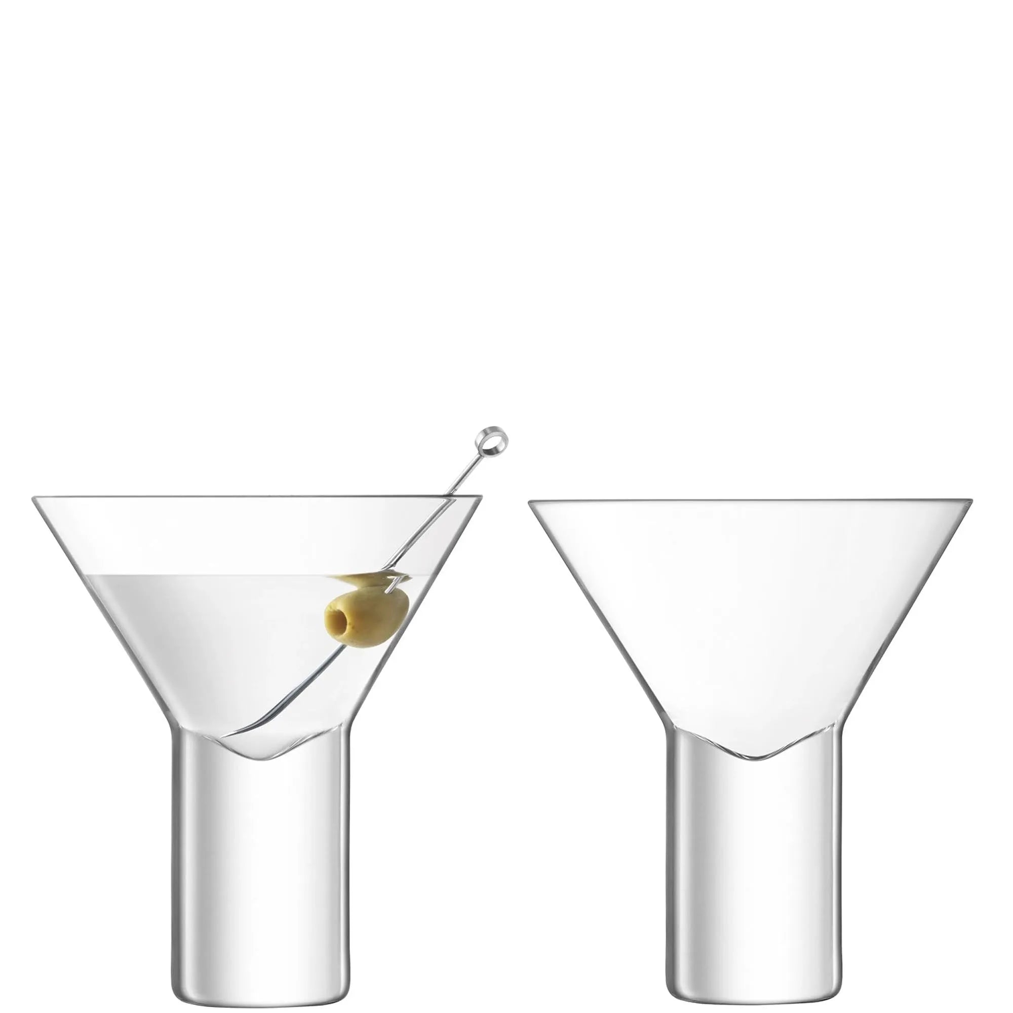 Elegante LSA Vodka Cocktailgläser 240ml: Hochwertiges, klares Glas, spülmaschinenfest, ideal für Cocktails. Zeitloses Design, perfekter Genuss.