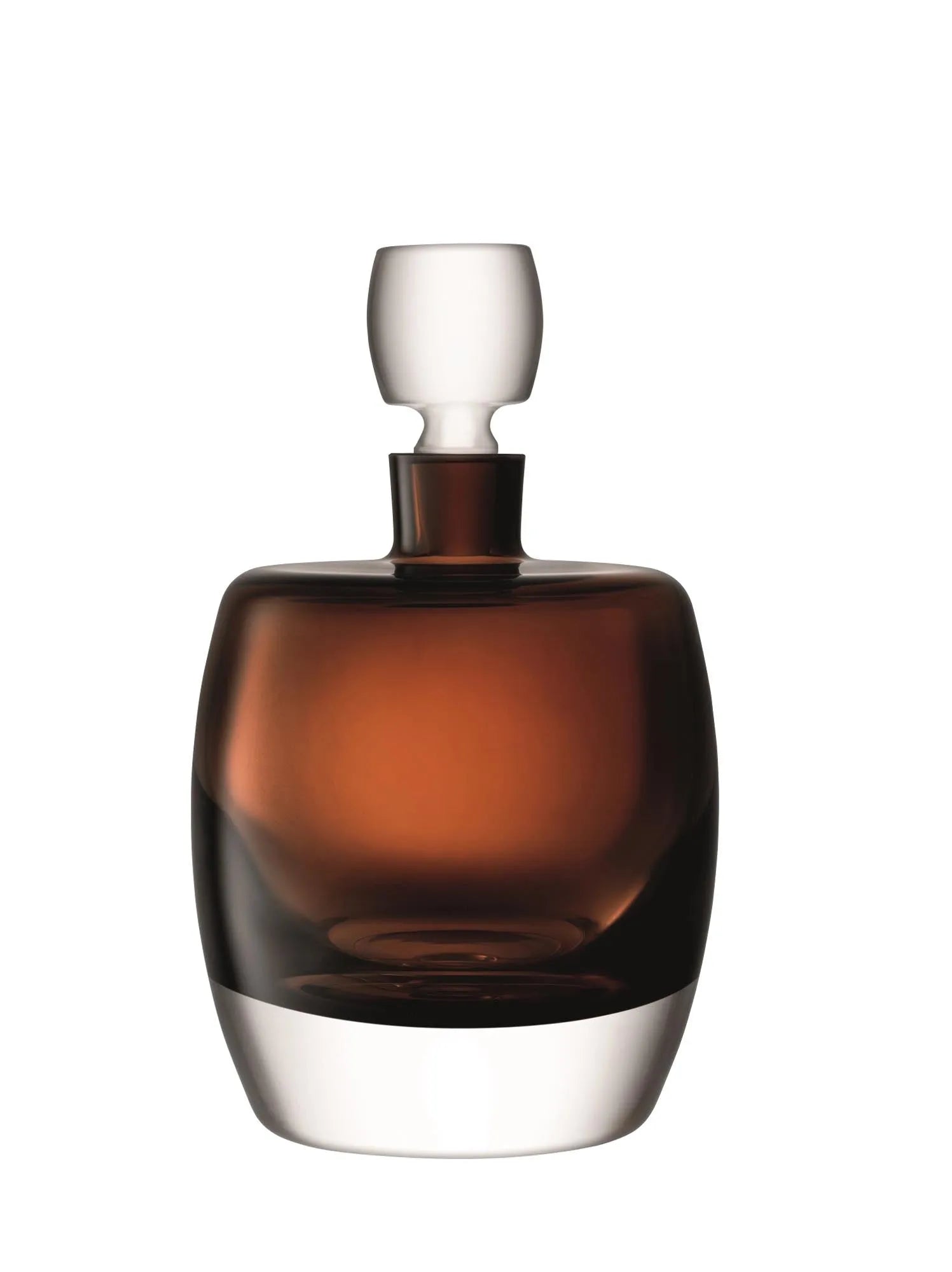 Elegante Whisky Club Karaffe 1.08L von LSA, handgefertigt, dunkelbraun, luxuriös, perfektes Geschenk für Whisky-Liebhaber.