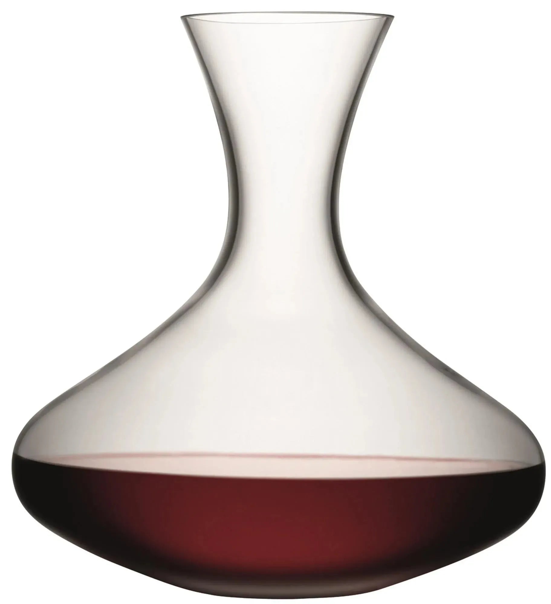 Elegante 1,5L LSA Weinkaraffe aus klarem Glas, ideal zum Atmenlassen und stilvollen Präsentieren von Wein.