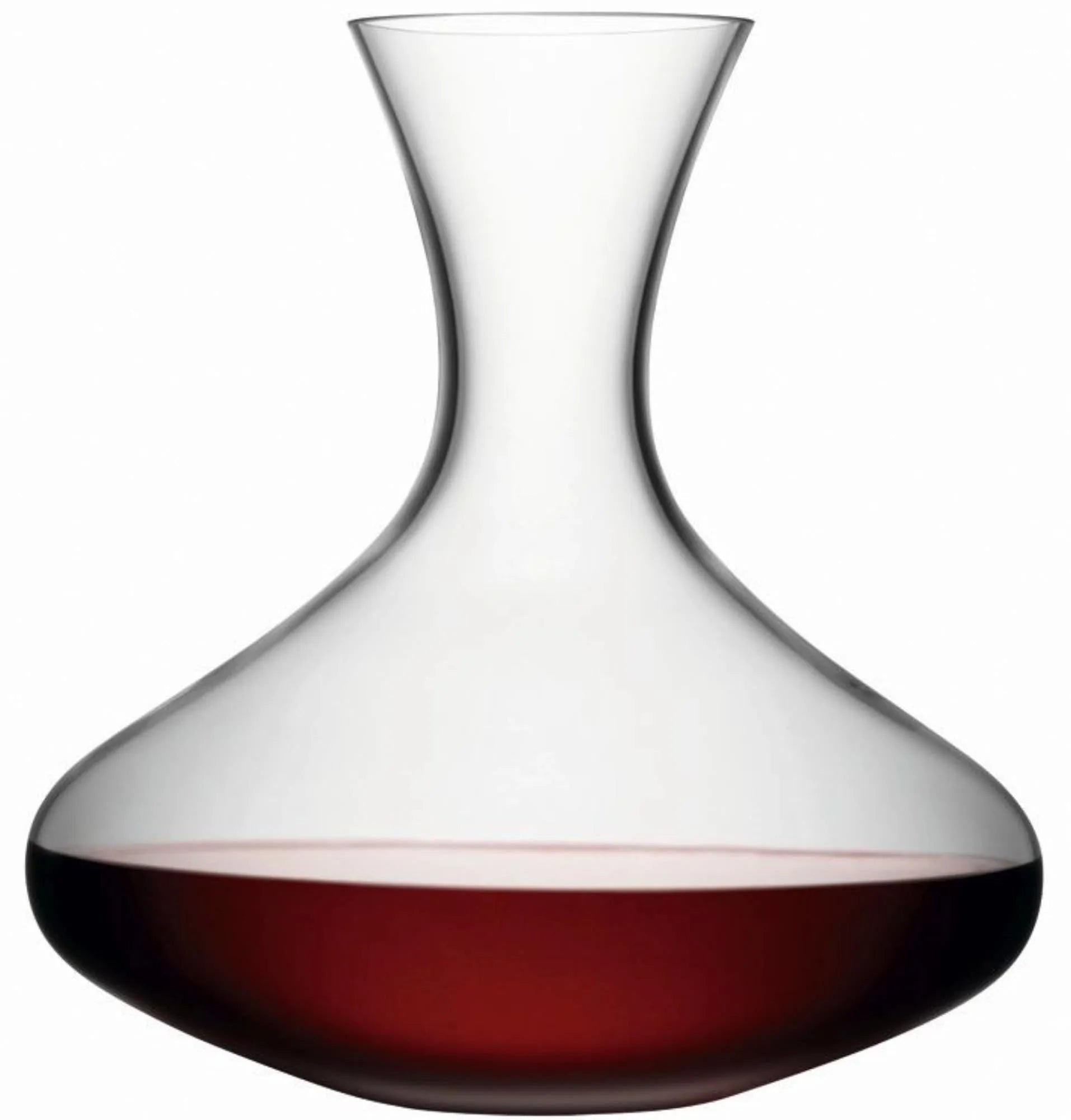 Elegante LSA Weinkaraffe 2.4L aus klarem Glas, ideal für Rot- und Weißwein. Stilvolles Design, robust und perfekt für gesellige Anlässe.